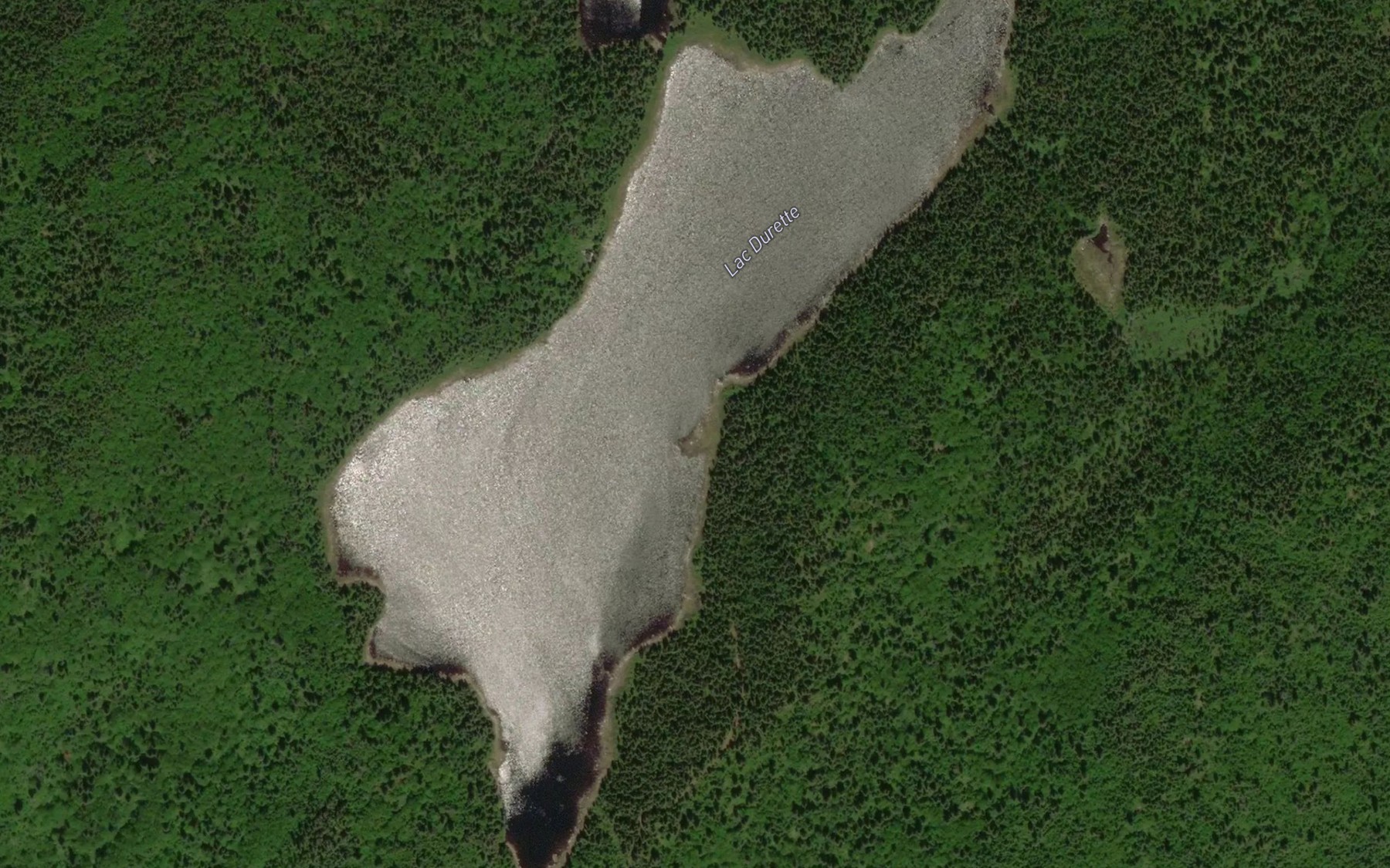Satellite map of the Lac Durette