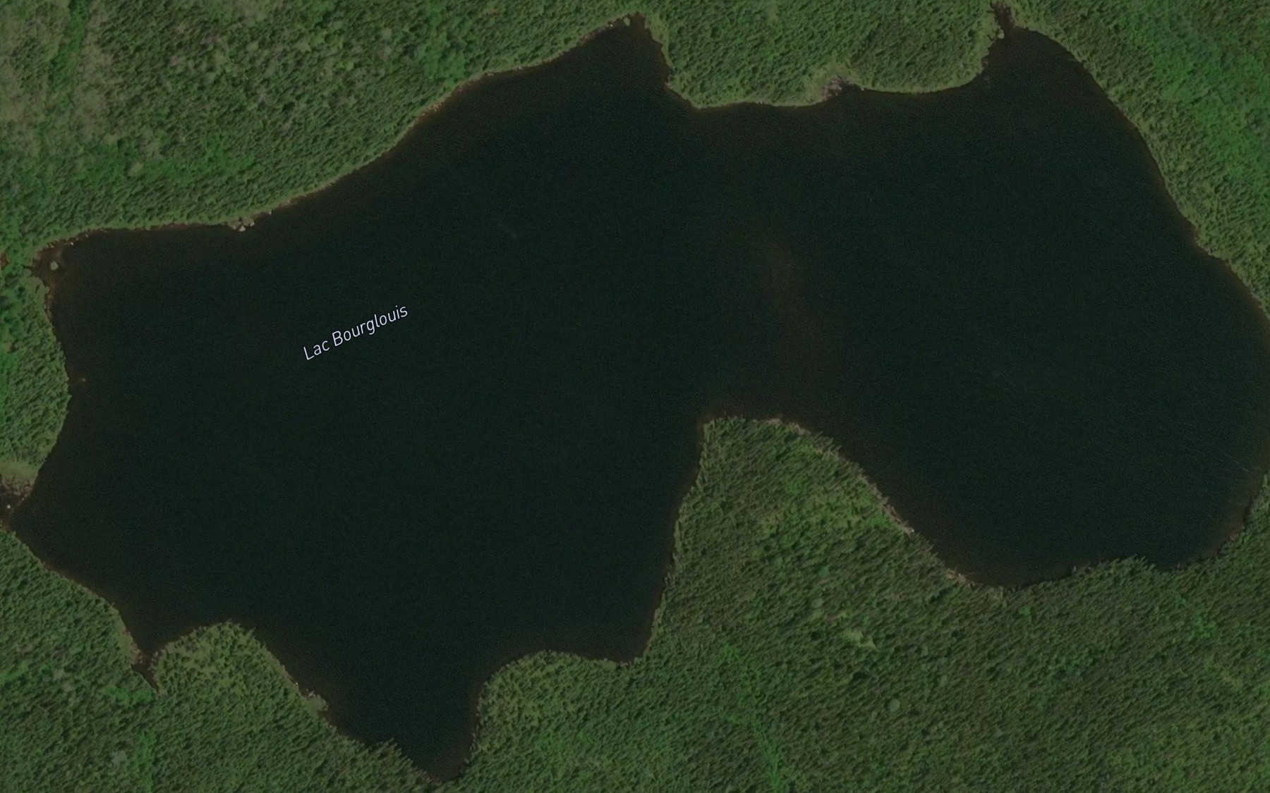 Satellite map of the Lac Bourglouis