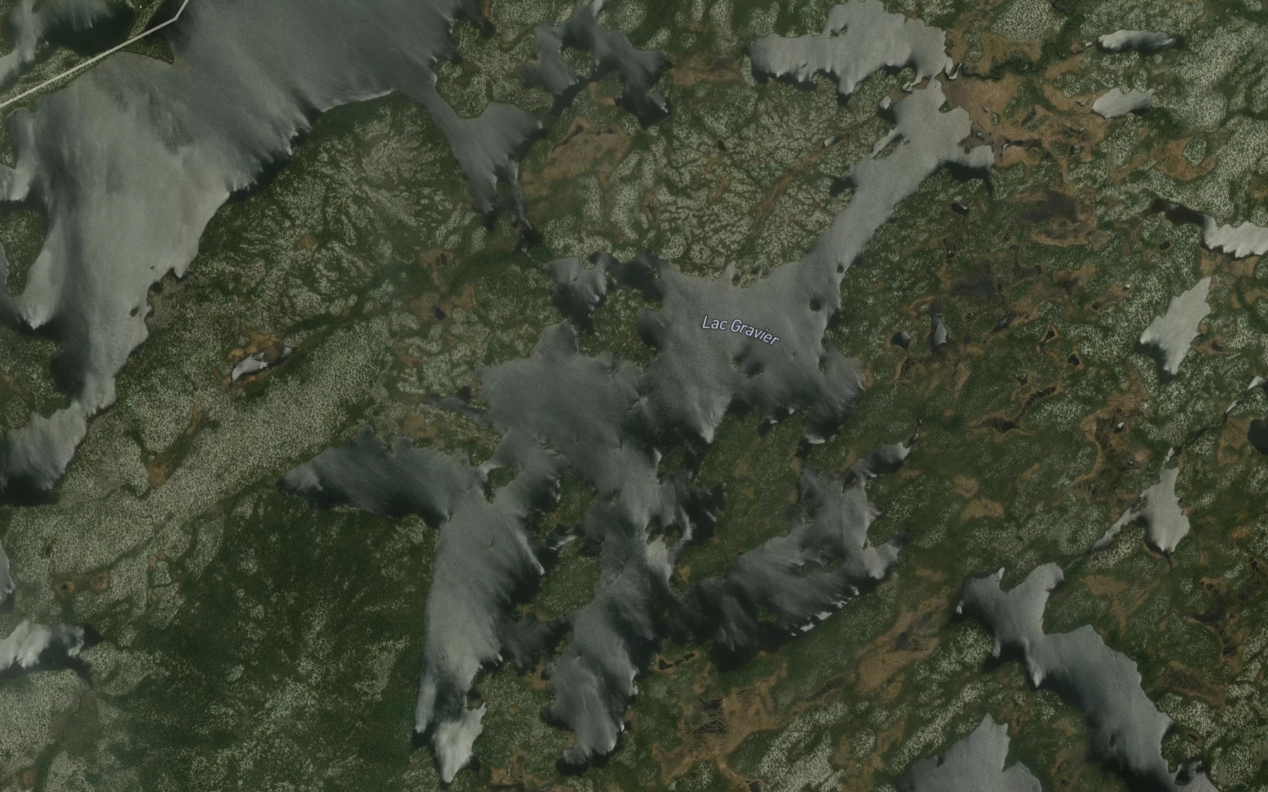 Satellite map of the Lac Gravier