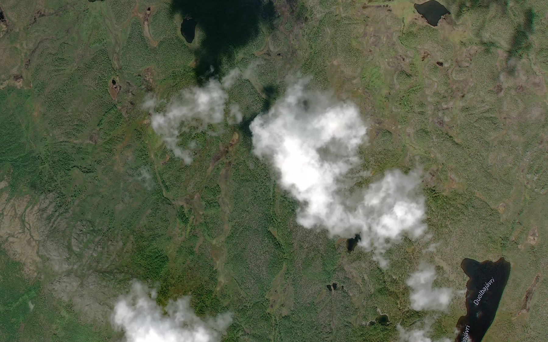 Satellite map of the Cappesjakka