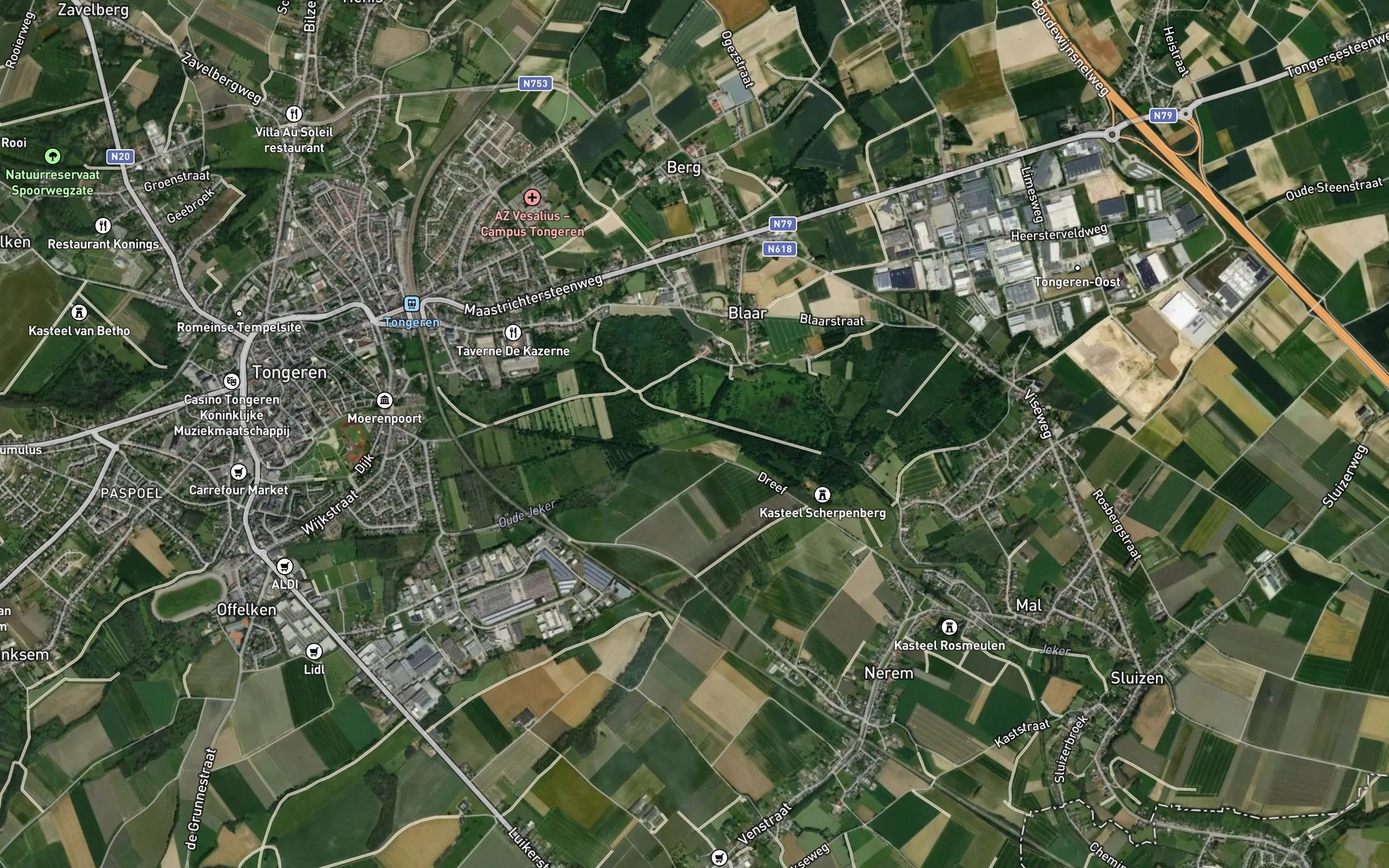 Satellite map of the Ezelsbeek