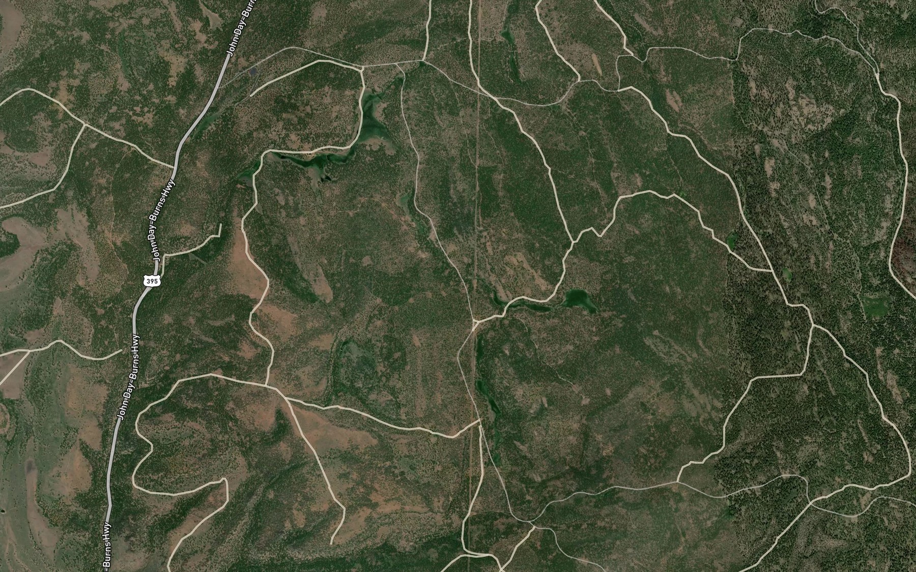 Satellite map of the Rock Spring