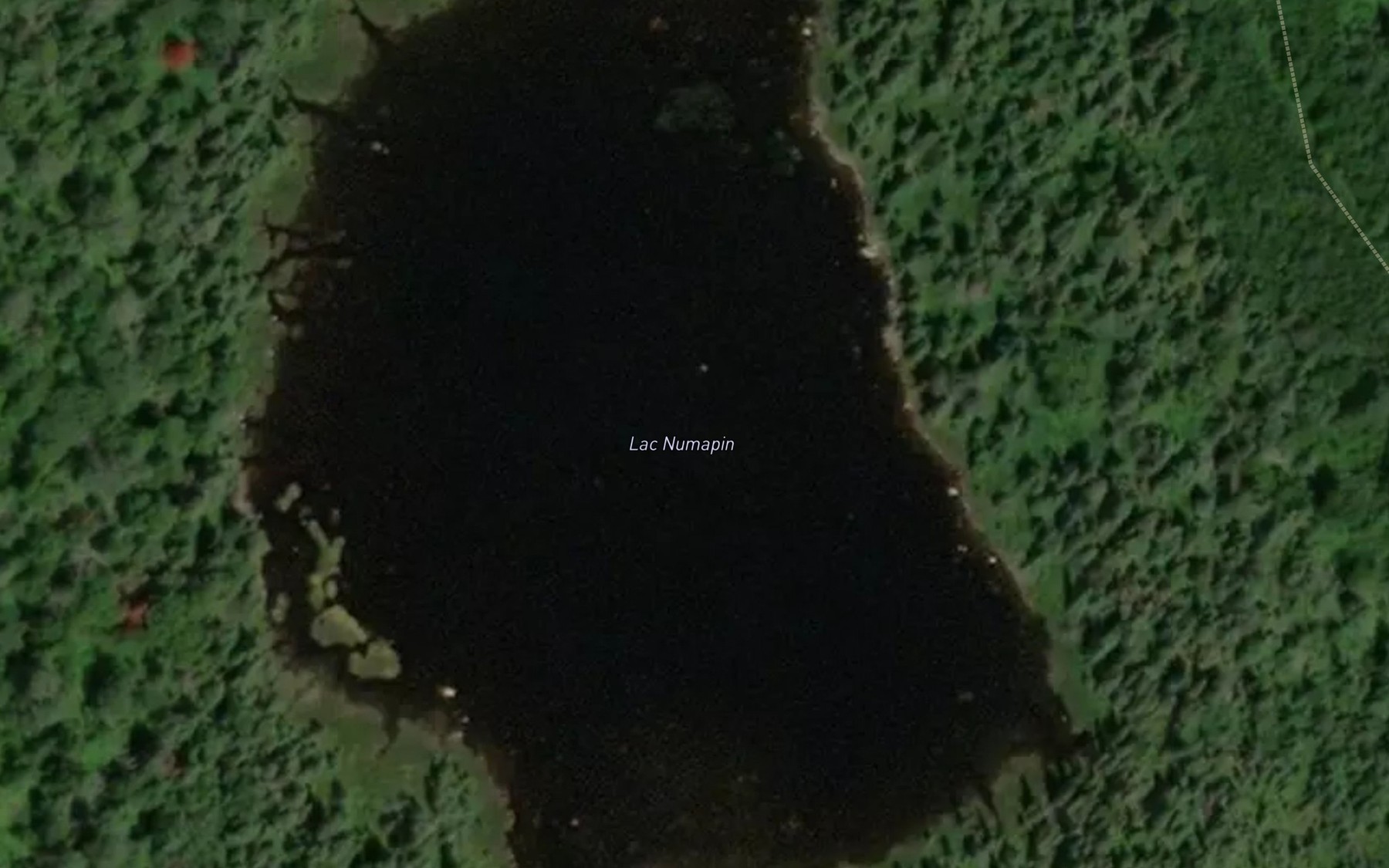 Satellite map of the Lac Numapin
