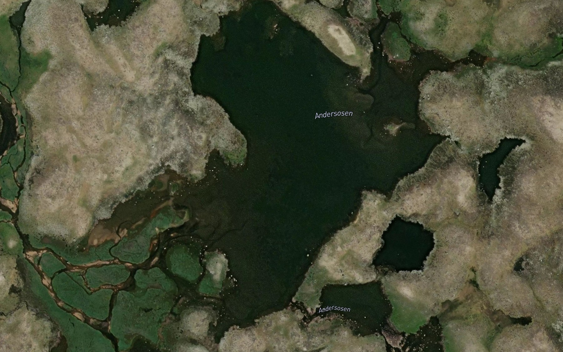 Satellite map of the Andersosen