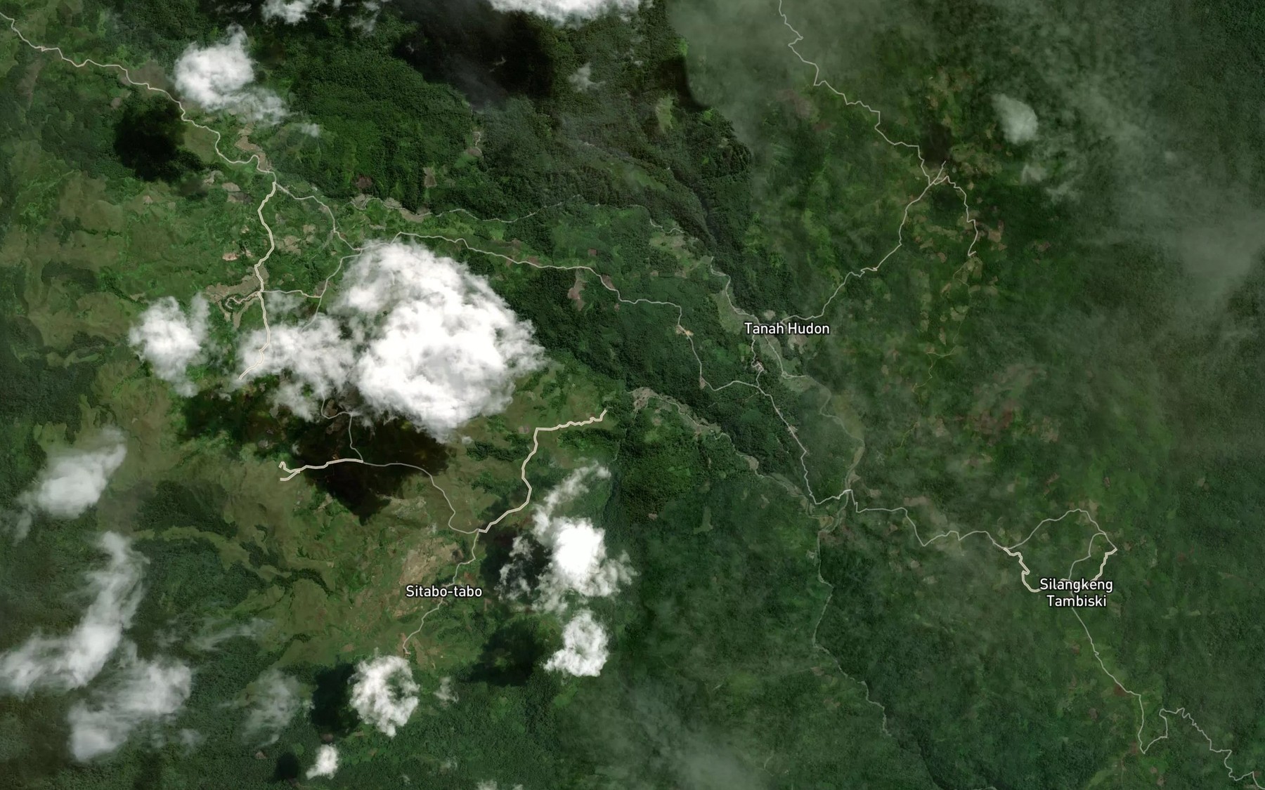 Satellite map of the Aek Haruaya