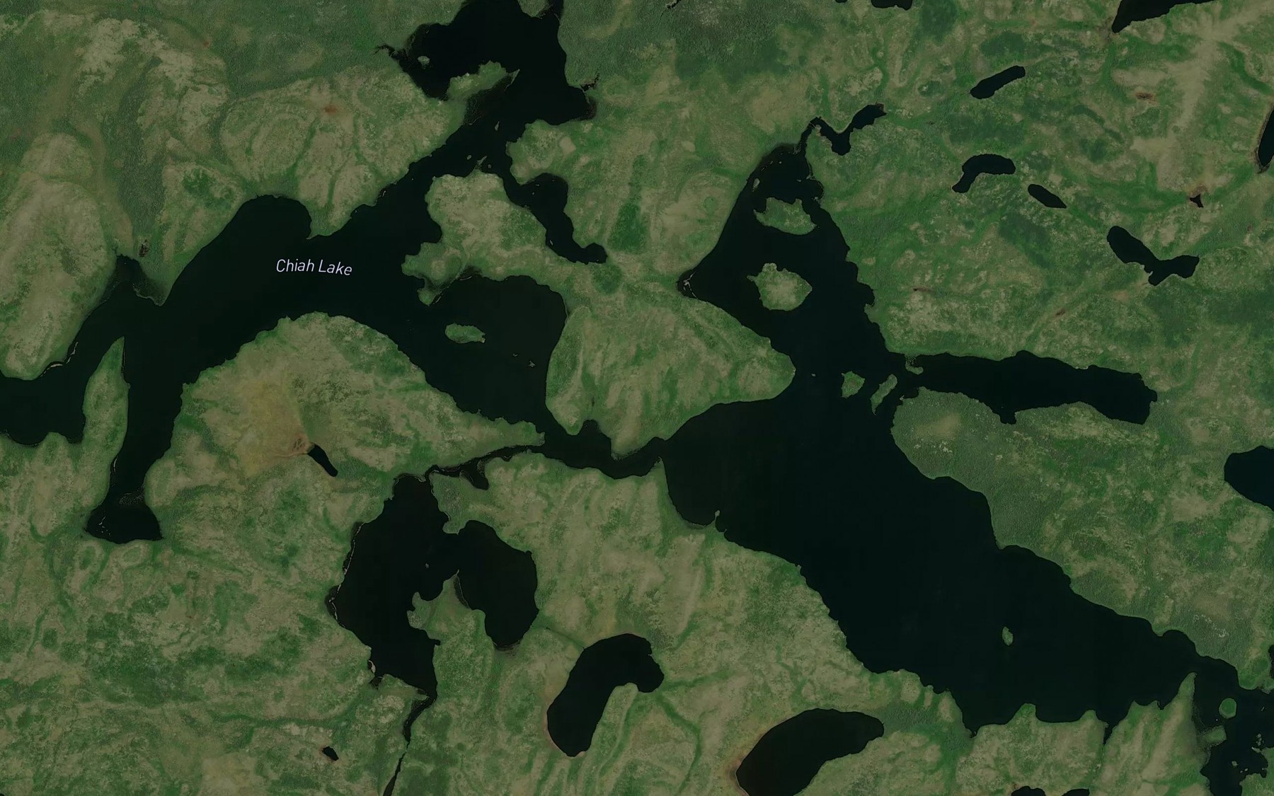 Satellite map of the Chiah Lake