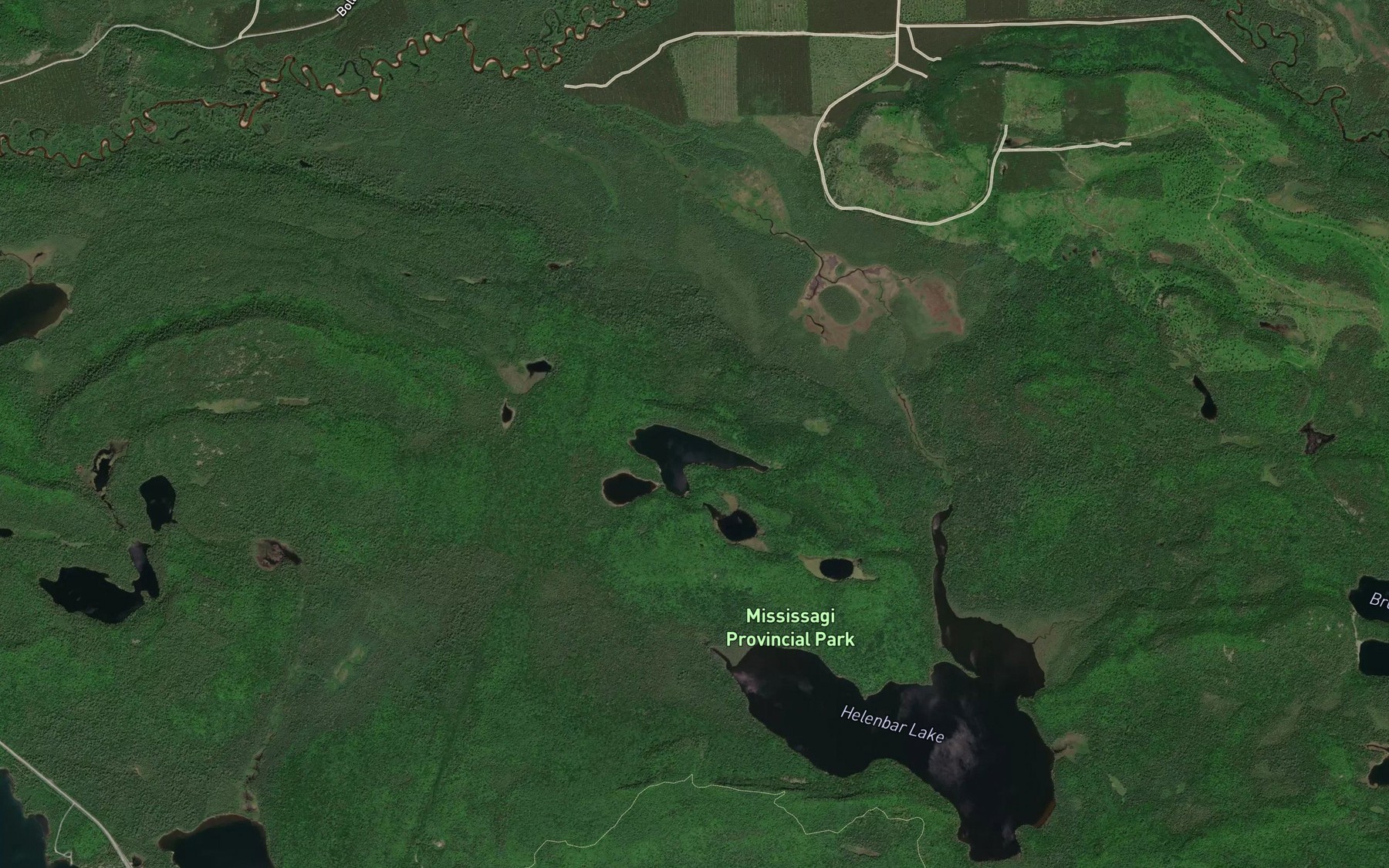 Satellite map of the Survey Lake