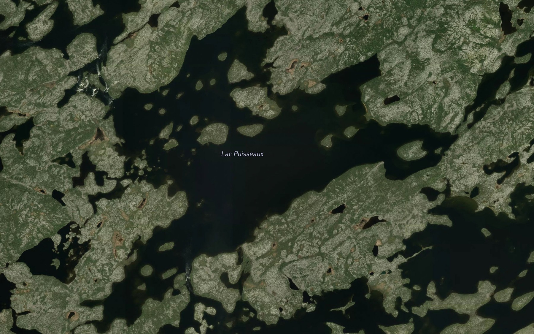 Satellite map of the Lac Puisseaux