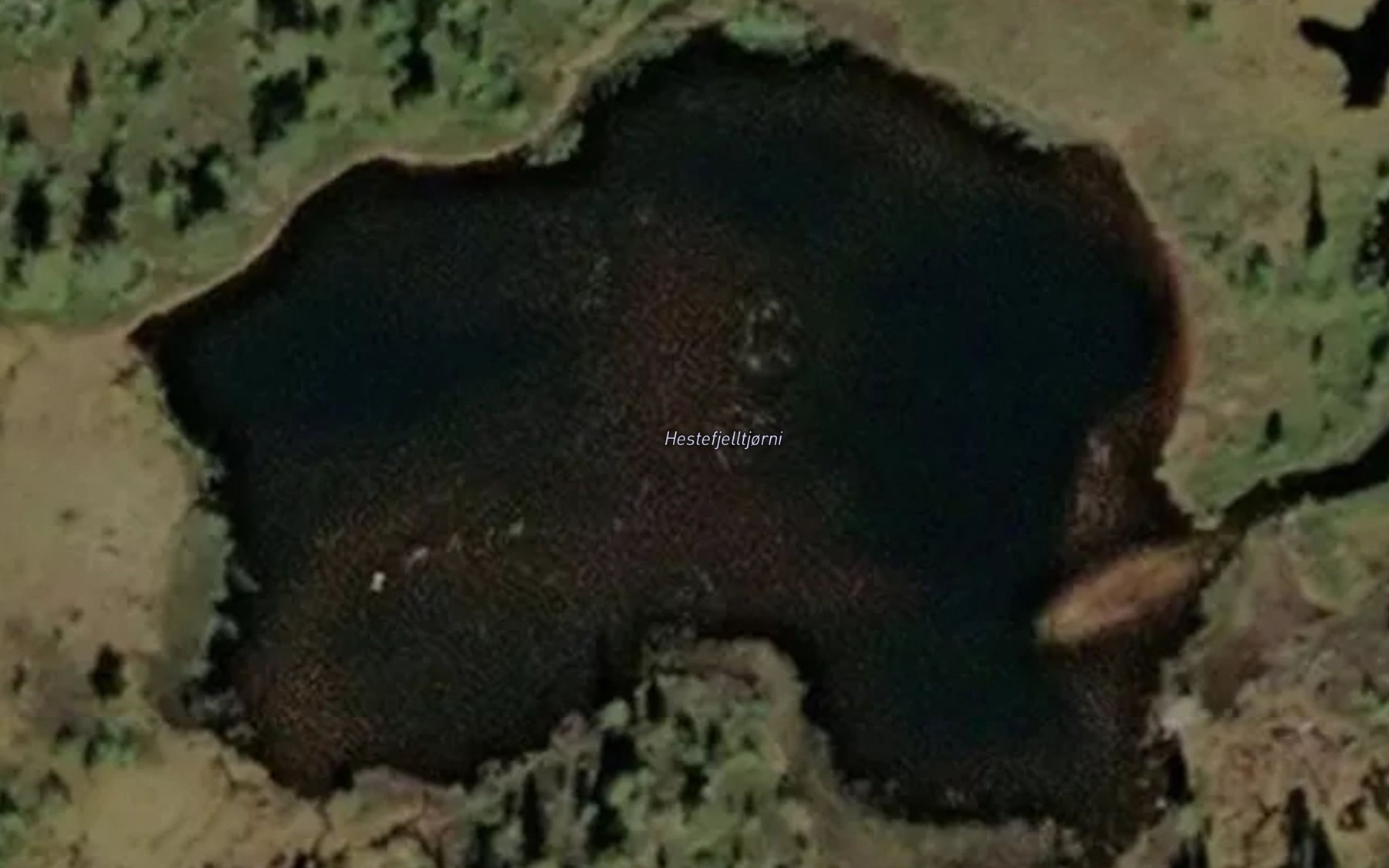 Satellite map of the Hestefjelltjorni
