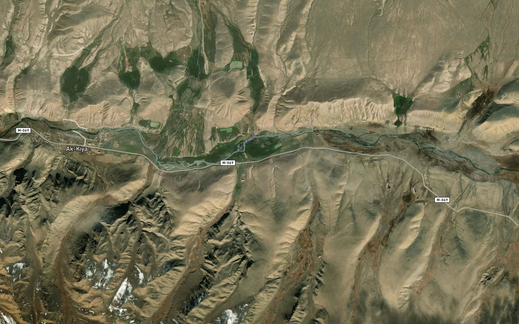 Satellite map of the Karasu