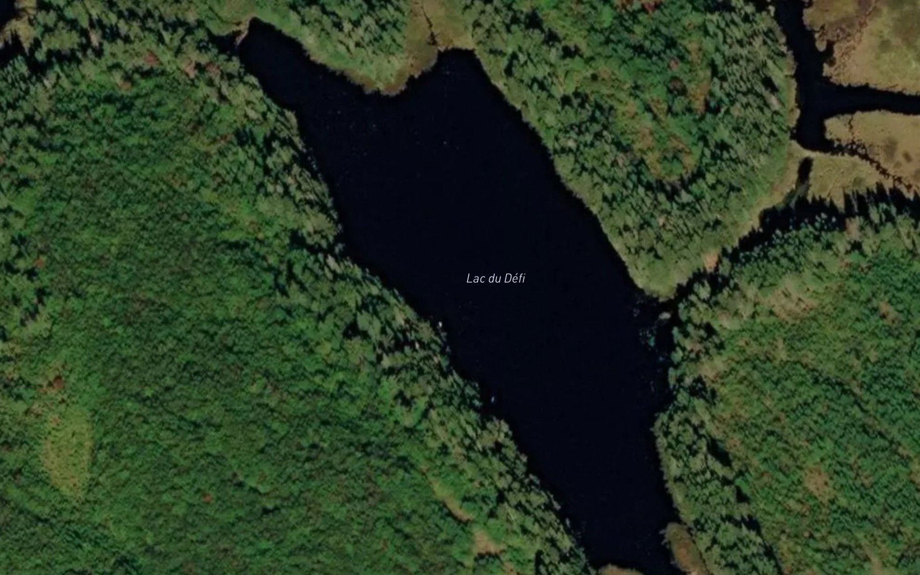 Satellite map of the Lac du Defi