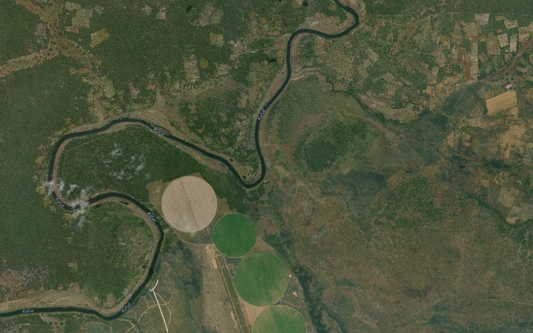 Satellite map of the Lupala