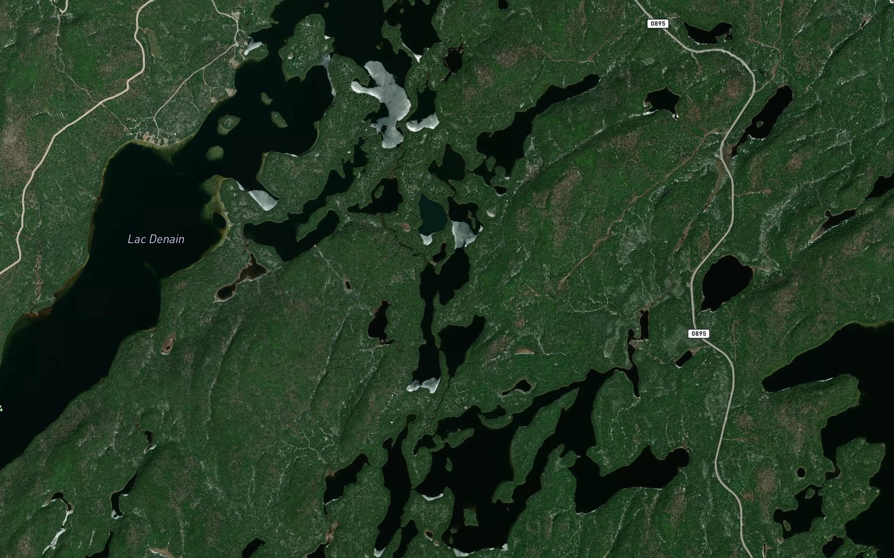 Satellite map of the Lac Caoui