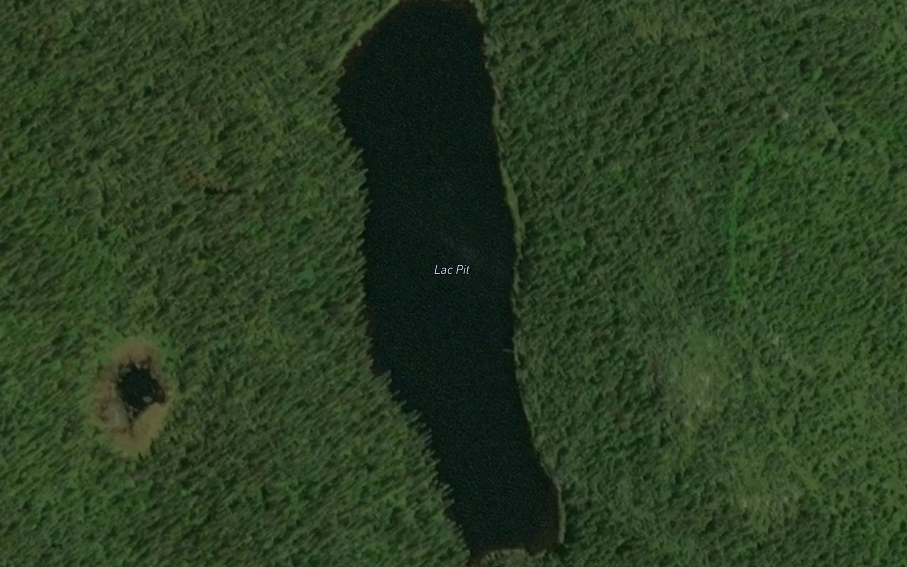 Satellite map of the Lac Pit