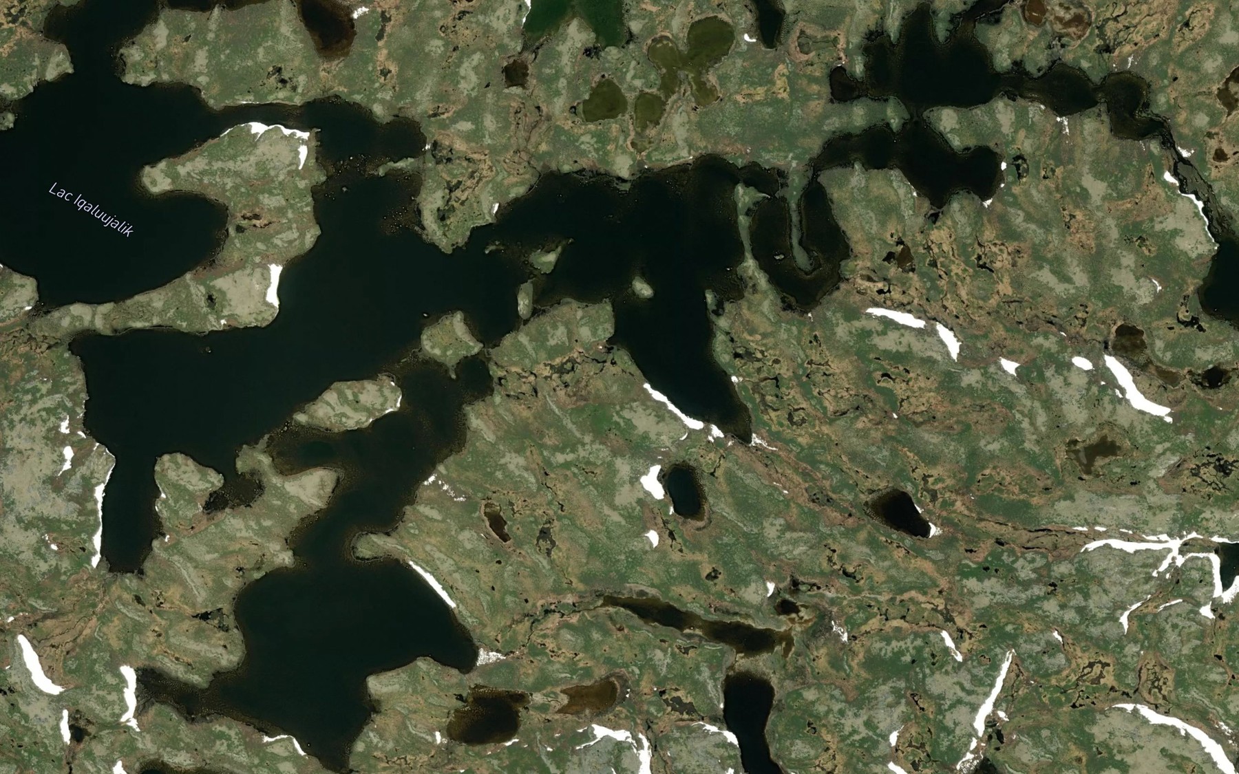 Satellite map of the Lac Ikkatujaaq