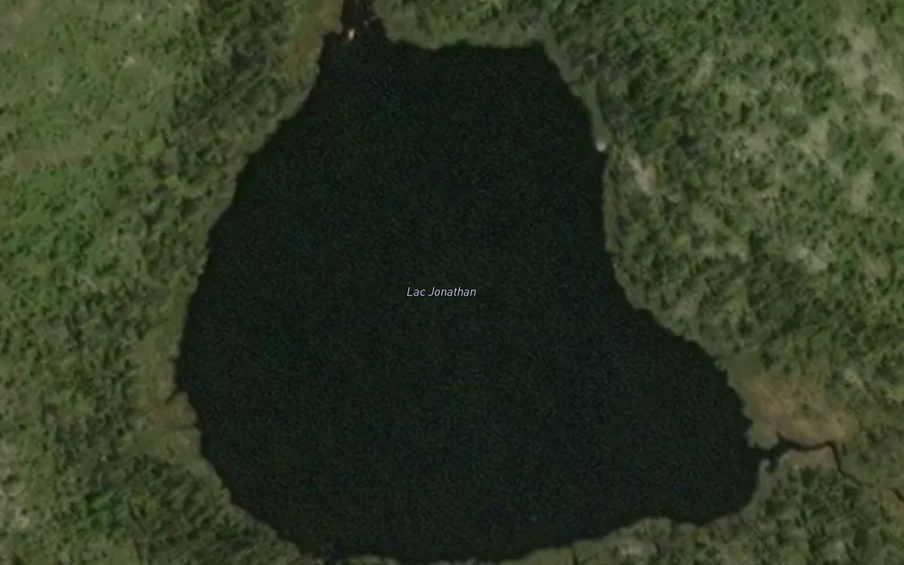 Satellite map of the Lac Jonathan