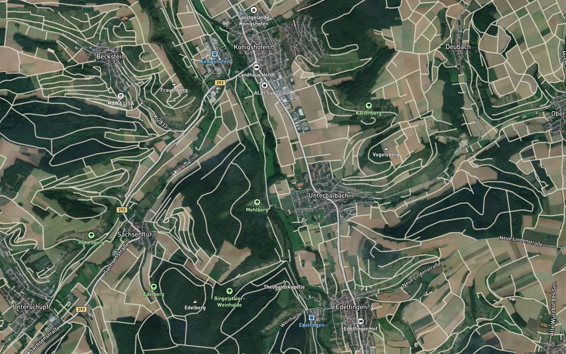 Satellite map of the Balbach