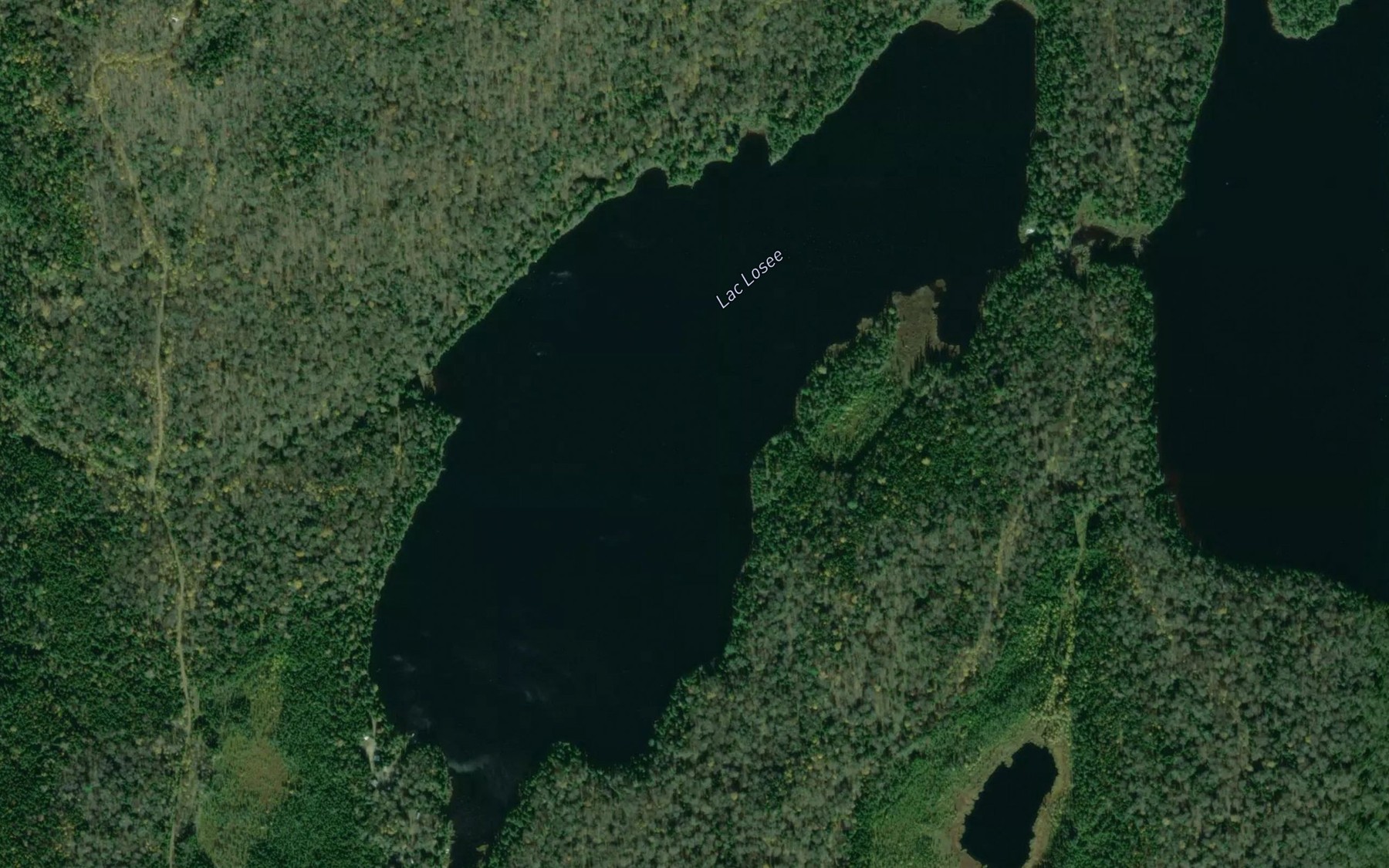 Satellite map of the Lac Losee