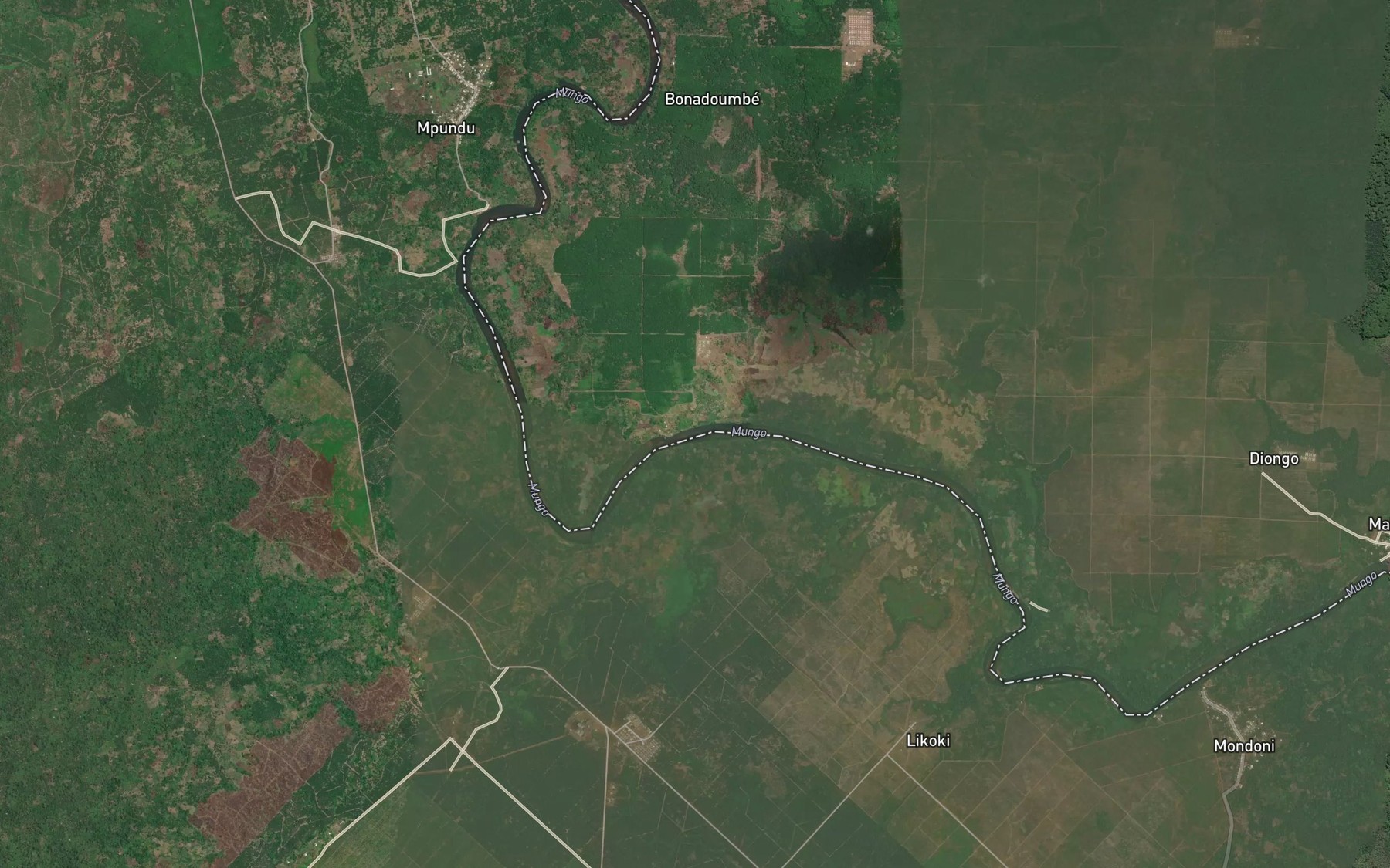 Satellite map of the Koke