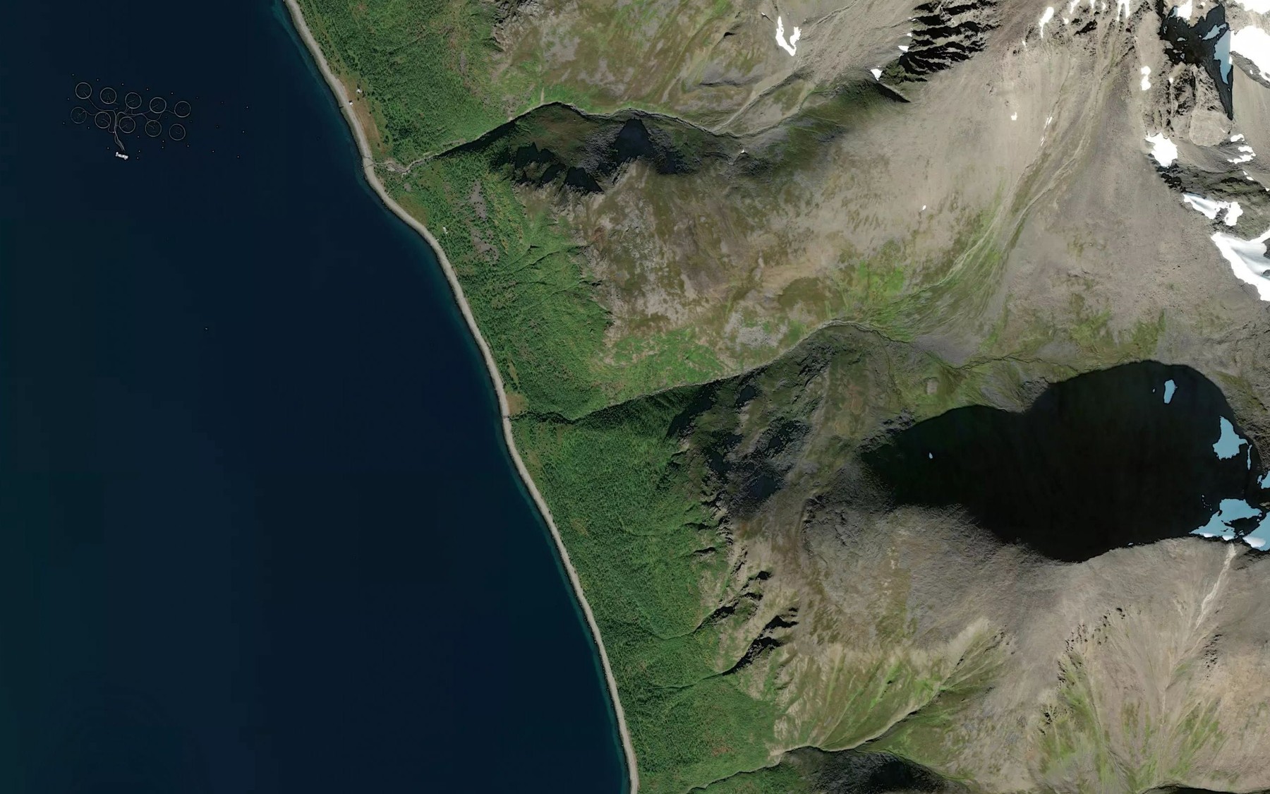 Satellite map of the Bruttoelva