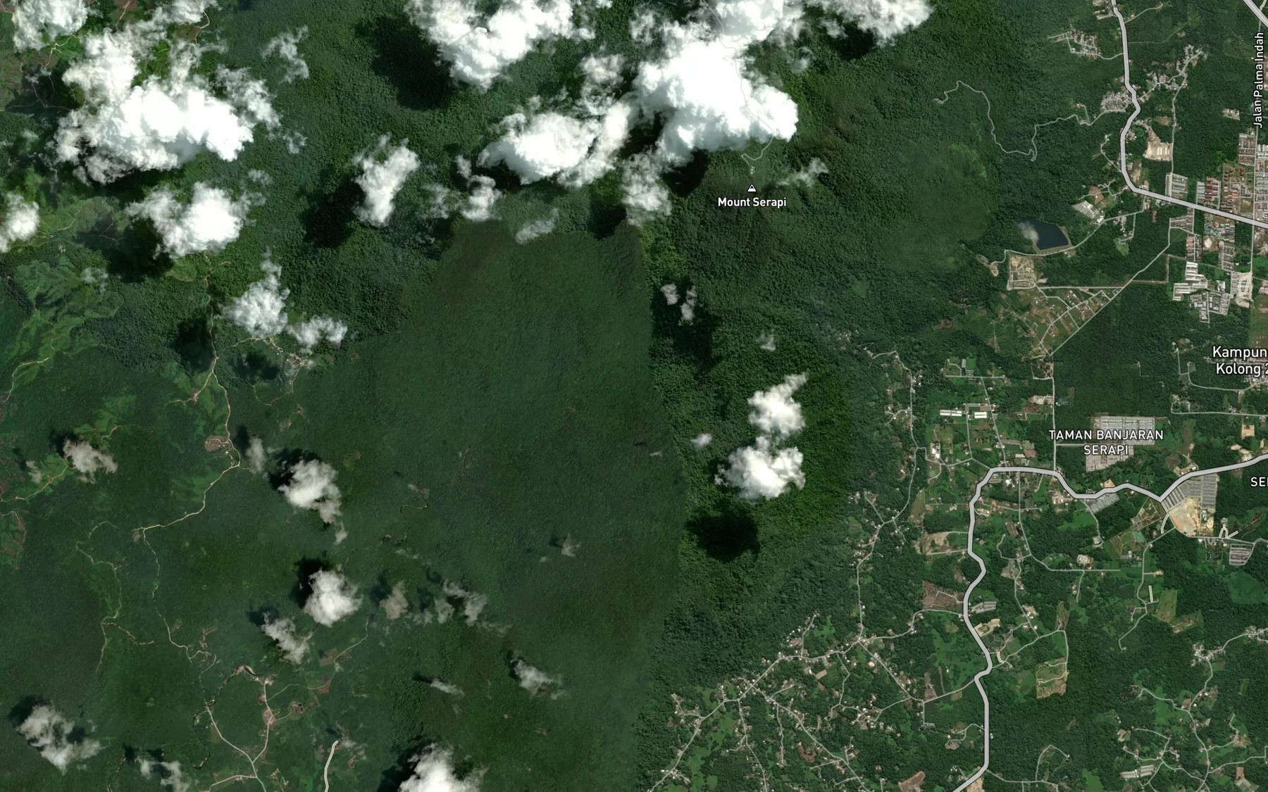 Satellite map of the Sungai Selalang Besar