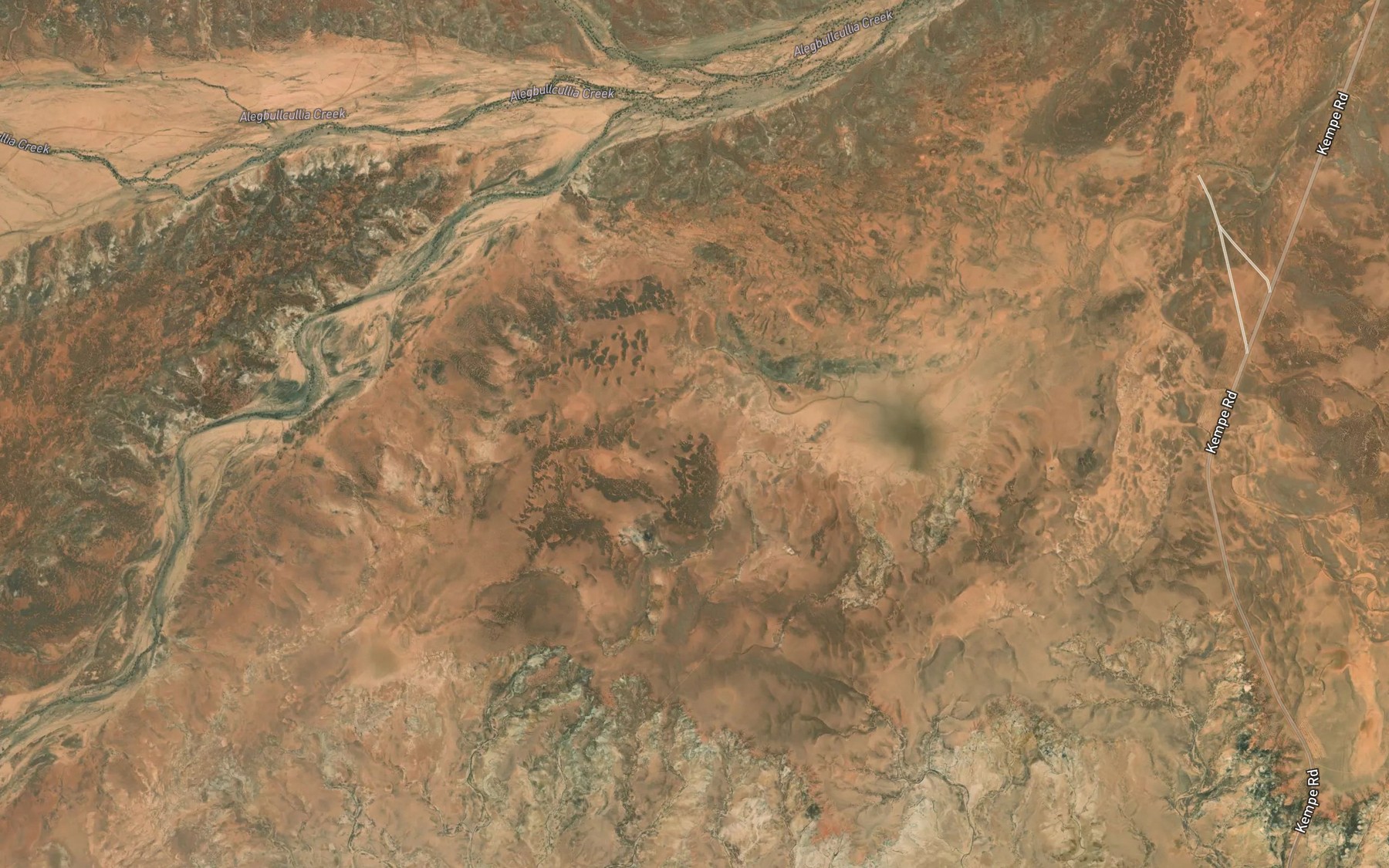 Satellite map of the Wobna Poorina Creek