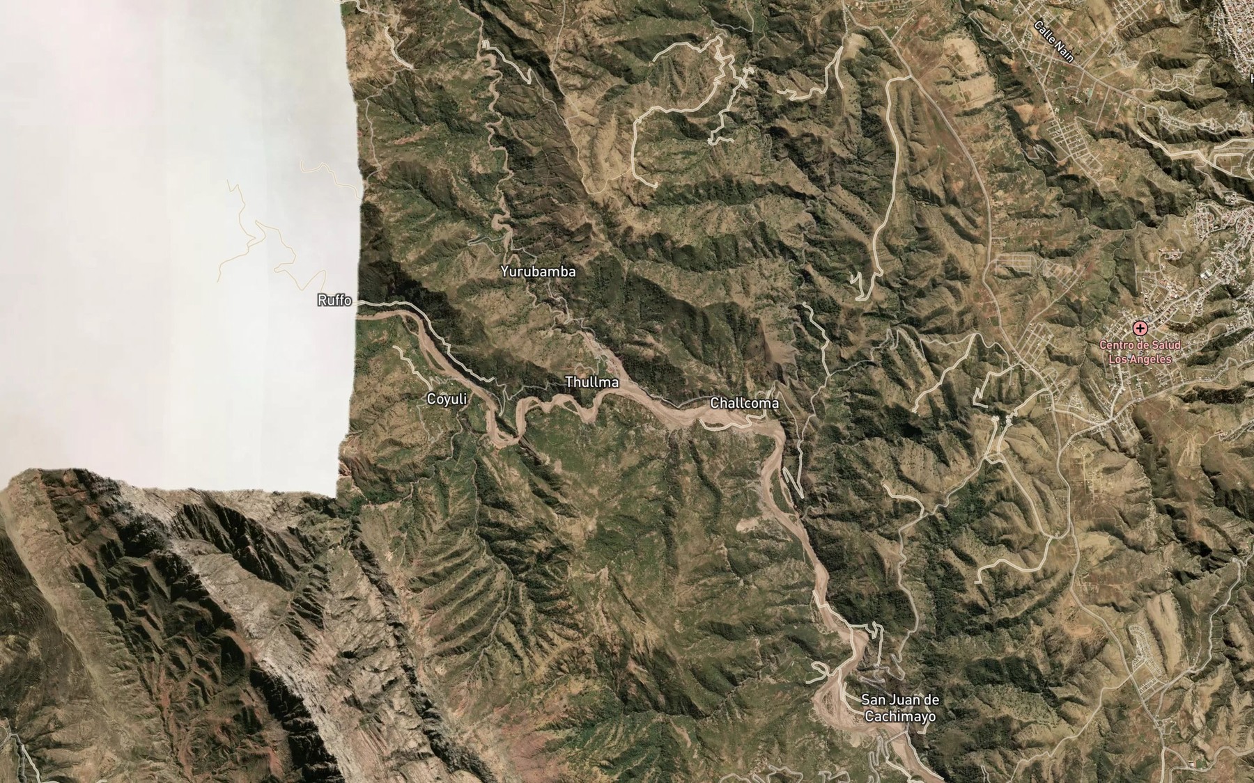 Satellite map of the Rio Tullma Mayu