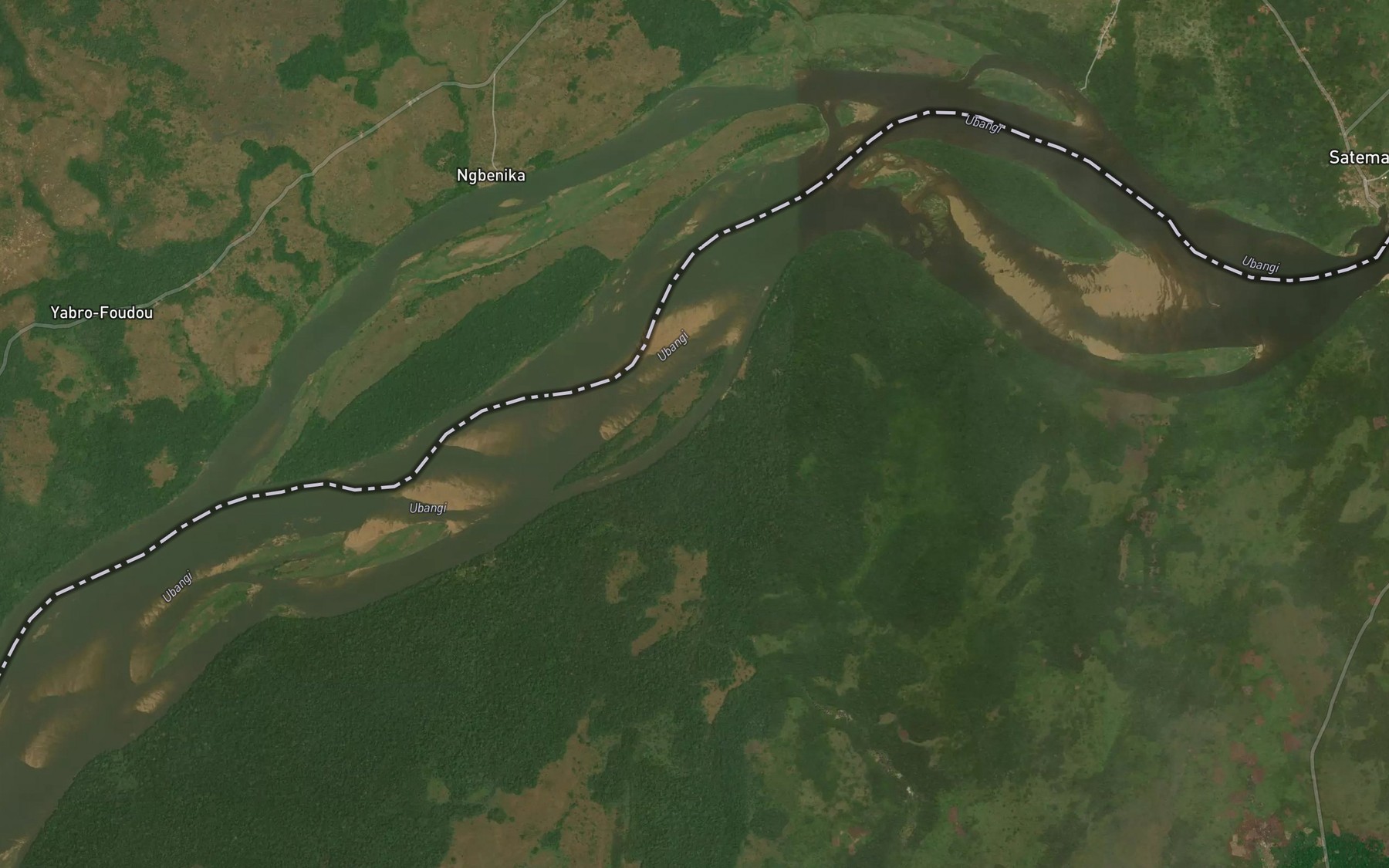 Satellite map of the Lenge