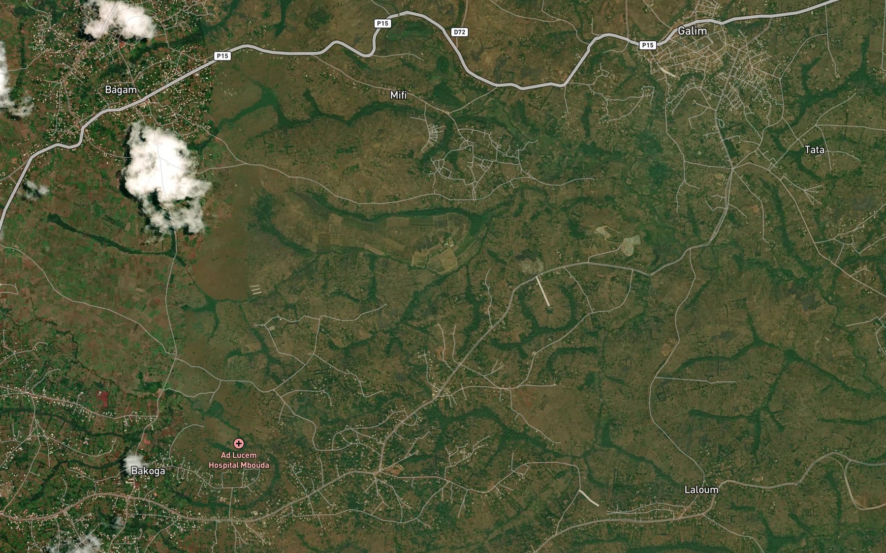 Satellite map of the Tse Fontaka