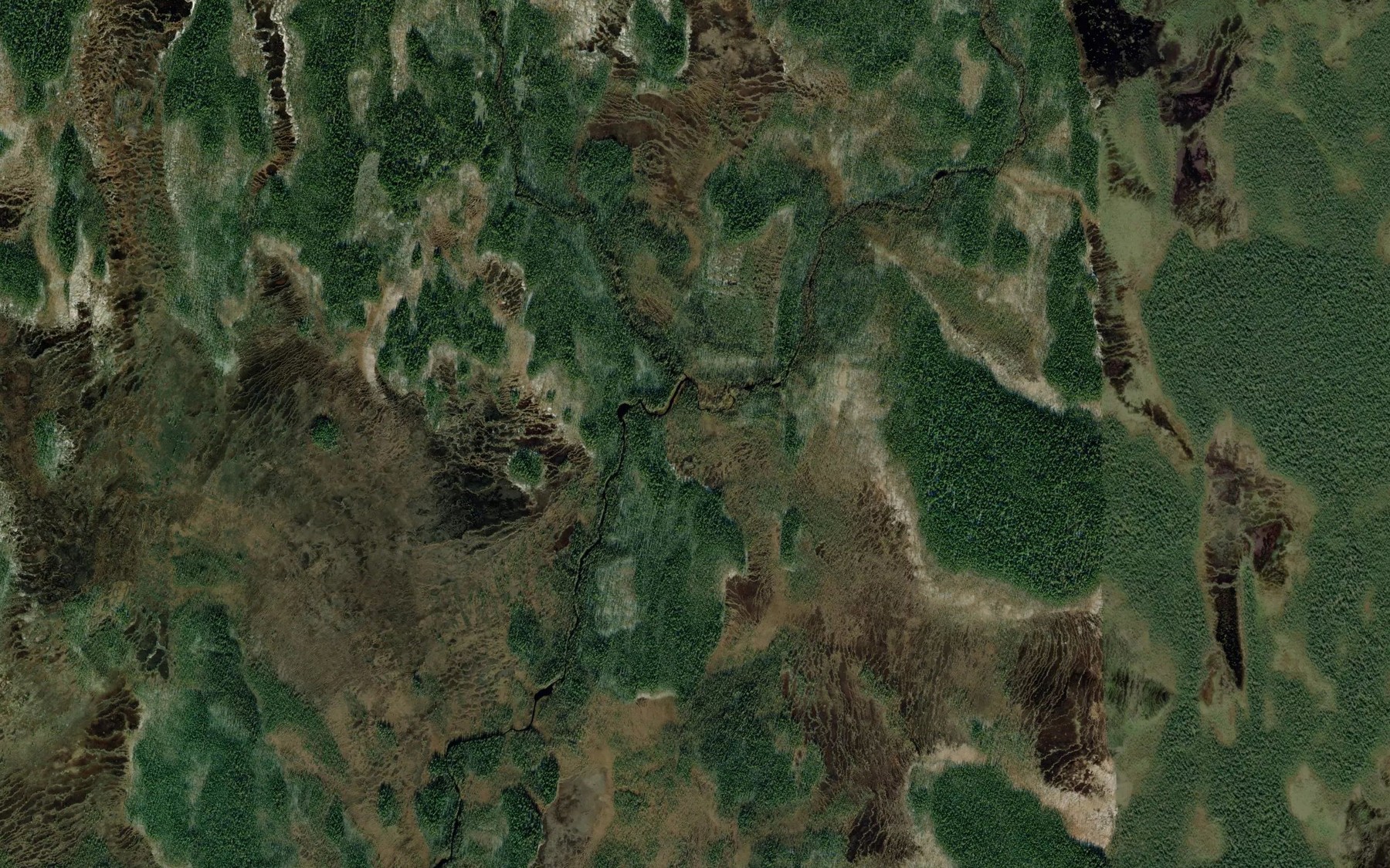 Satellite map of the Kuiva Kuortanojoki