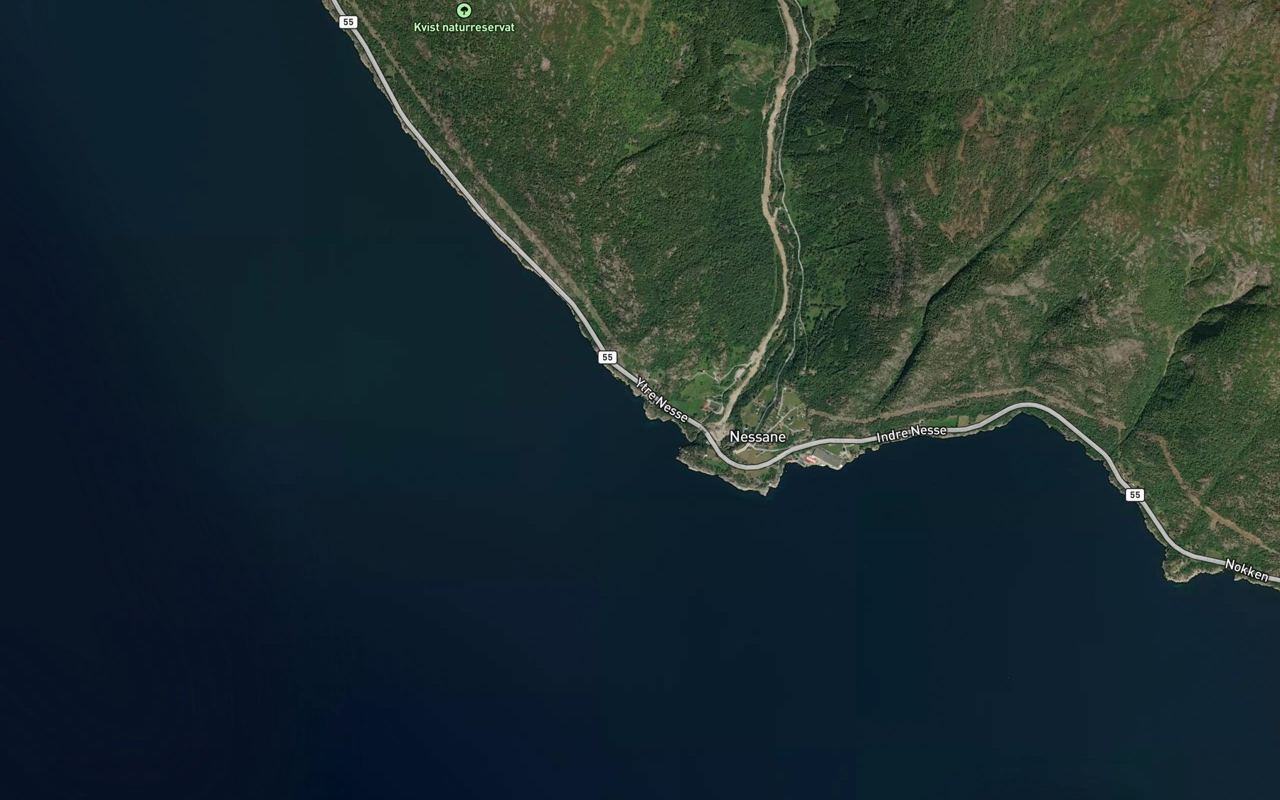 Satellite map of the Naustviki