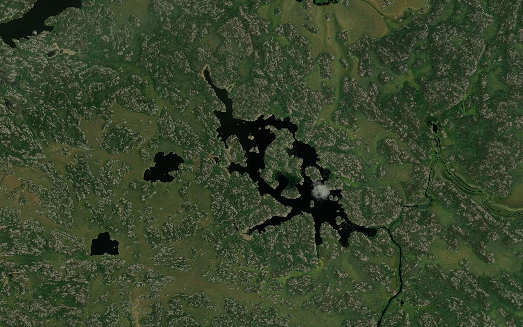 Satellite map of the Long Haul Lake