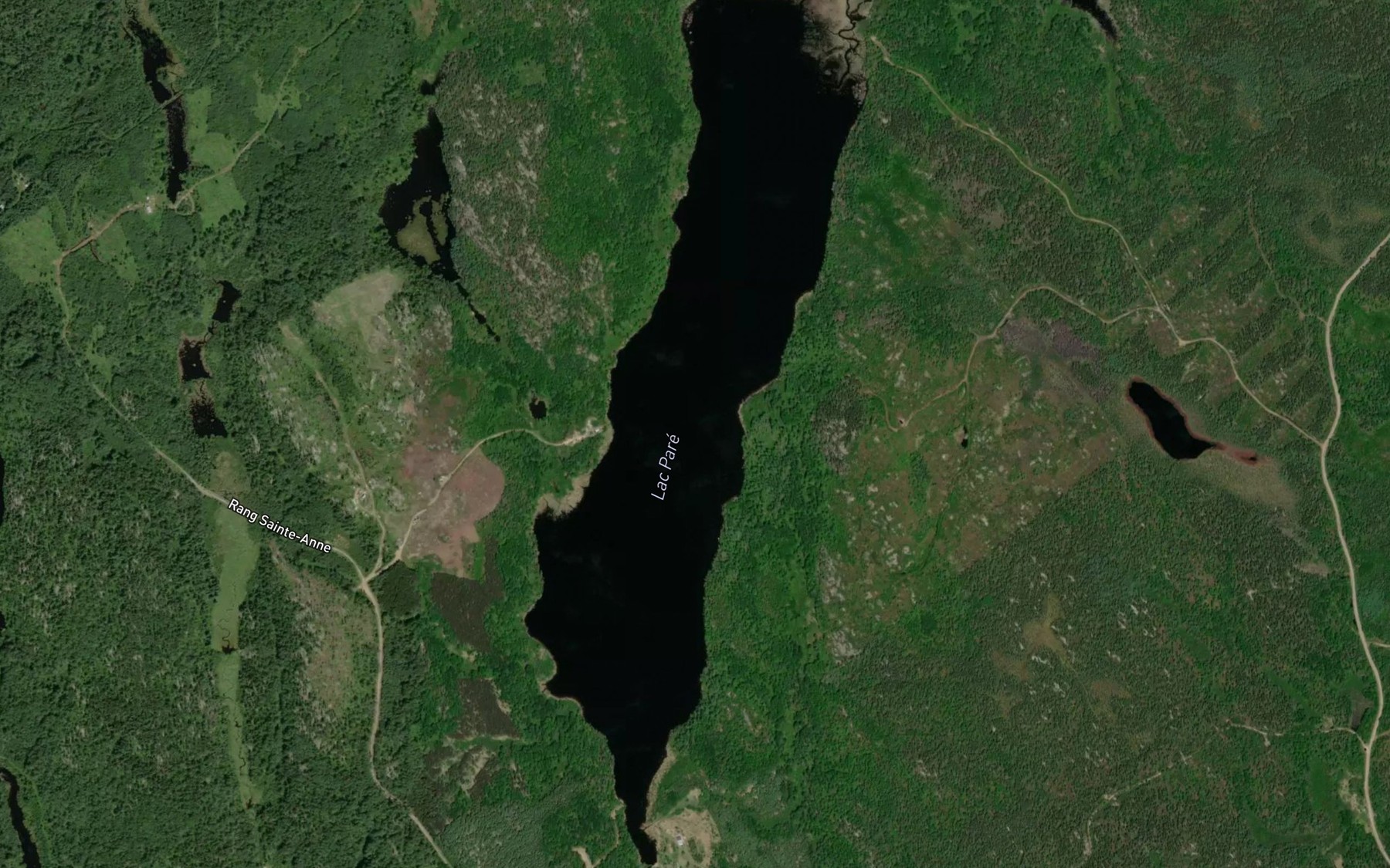 Satellite map of the Lac Pare