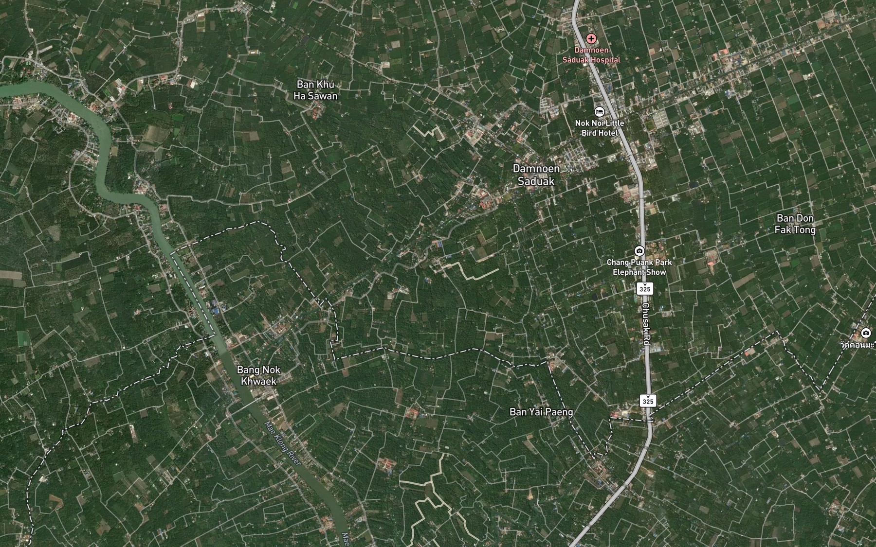 Satellite map of the Khlong Ko Phai