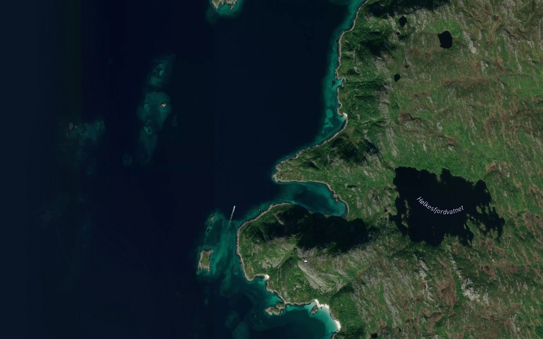 Satellite map of the Skjellvika