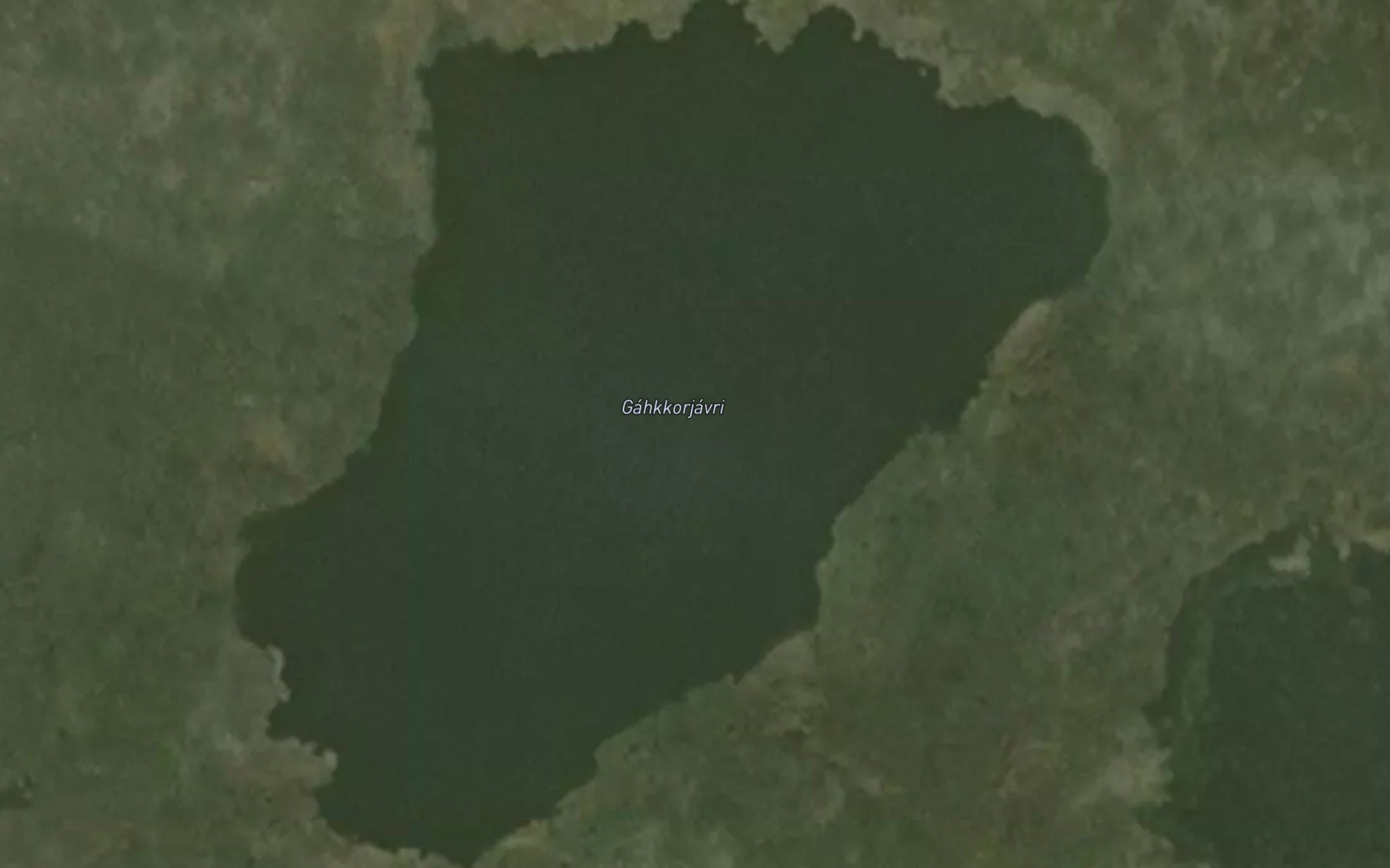 Satellite map of the Gahkkorjavri