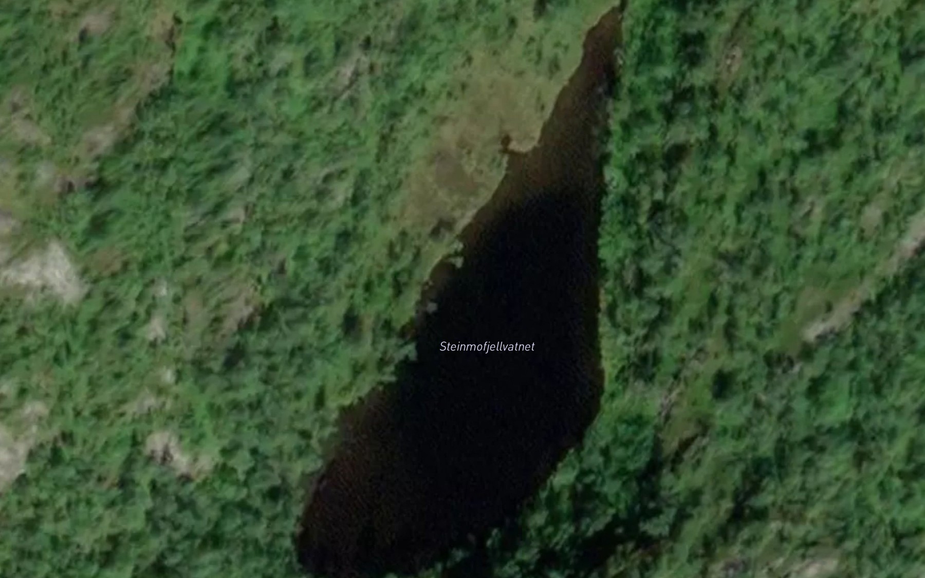 Satellite map of the Steinmofjellvatnet