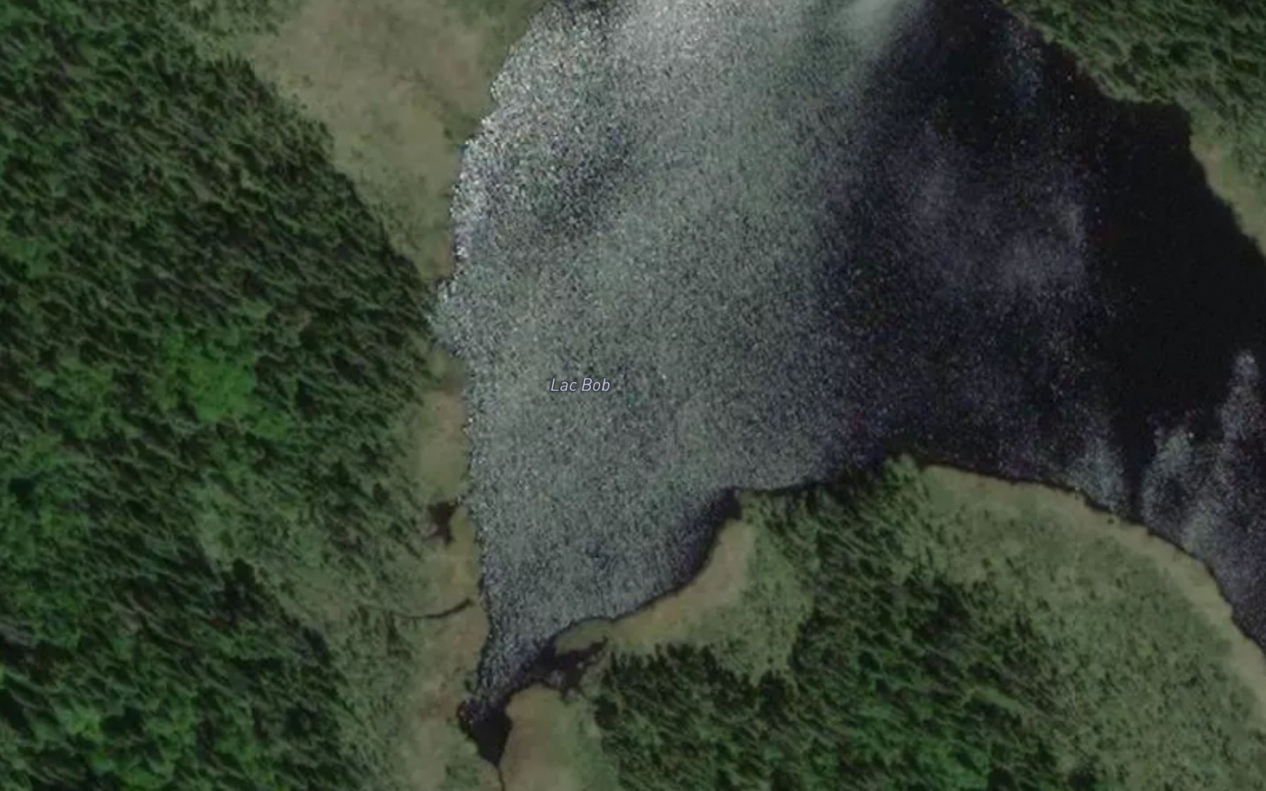 Satellite map of the Lac Bob