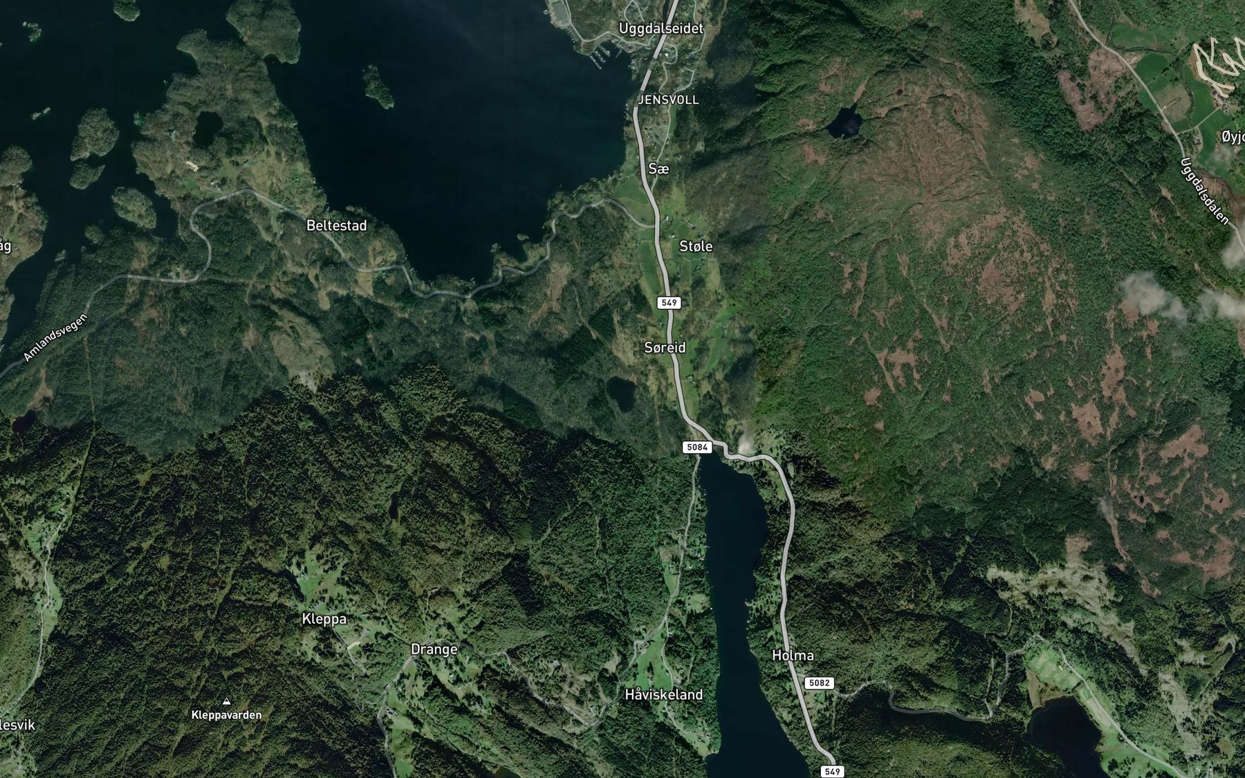 Satellite map of the Soreidstjorna