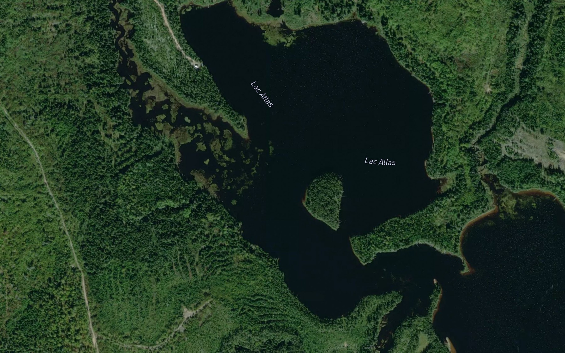 Satellite map of the Lac Atlas
