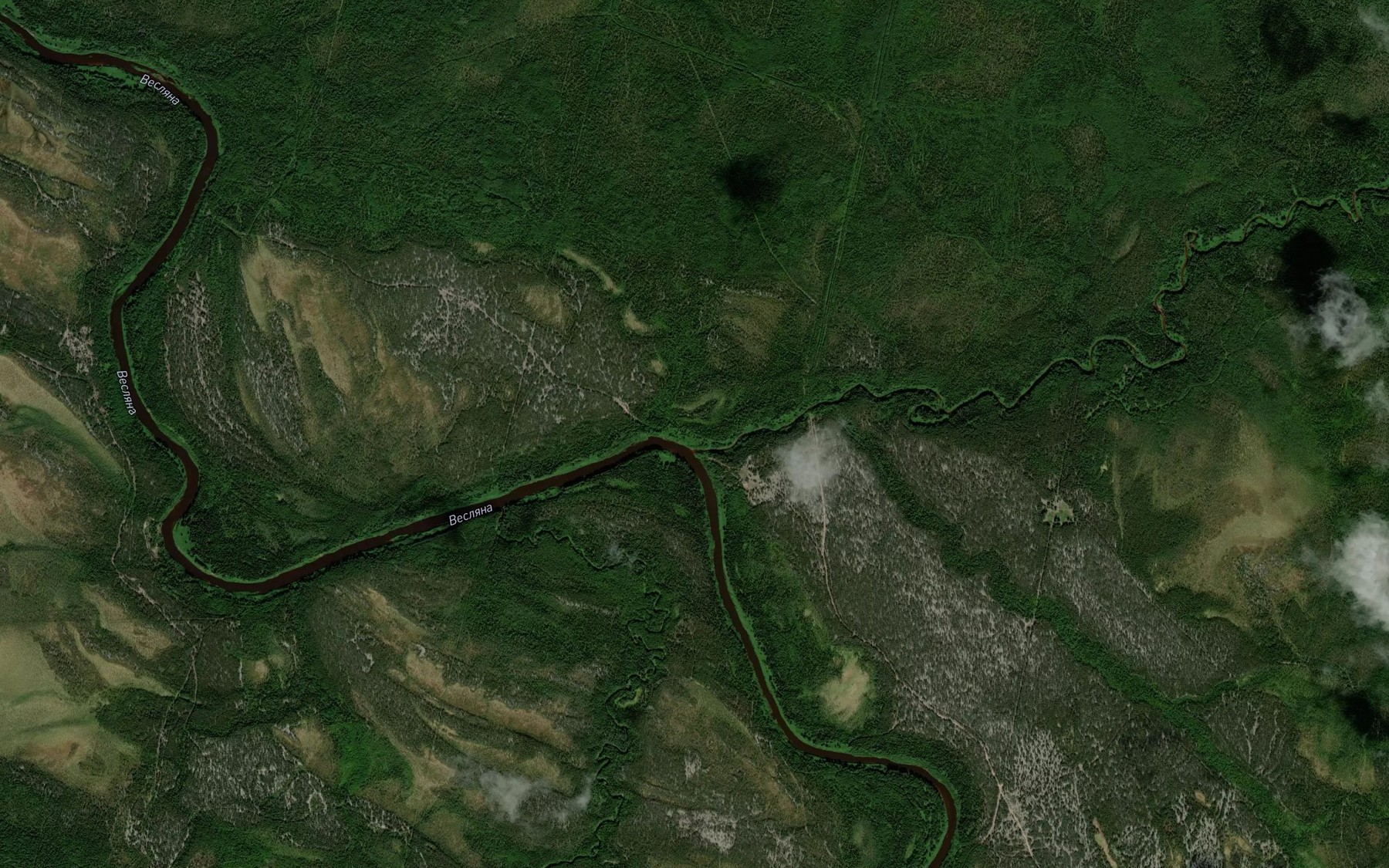 Satellite map of the Purys'
