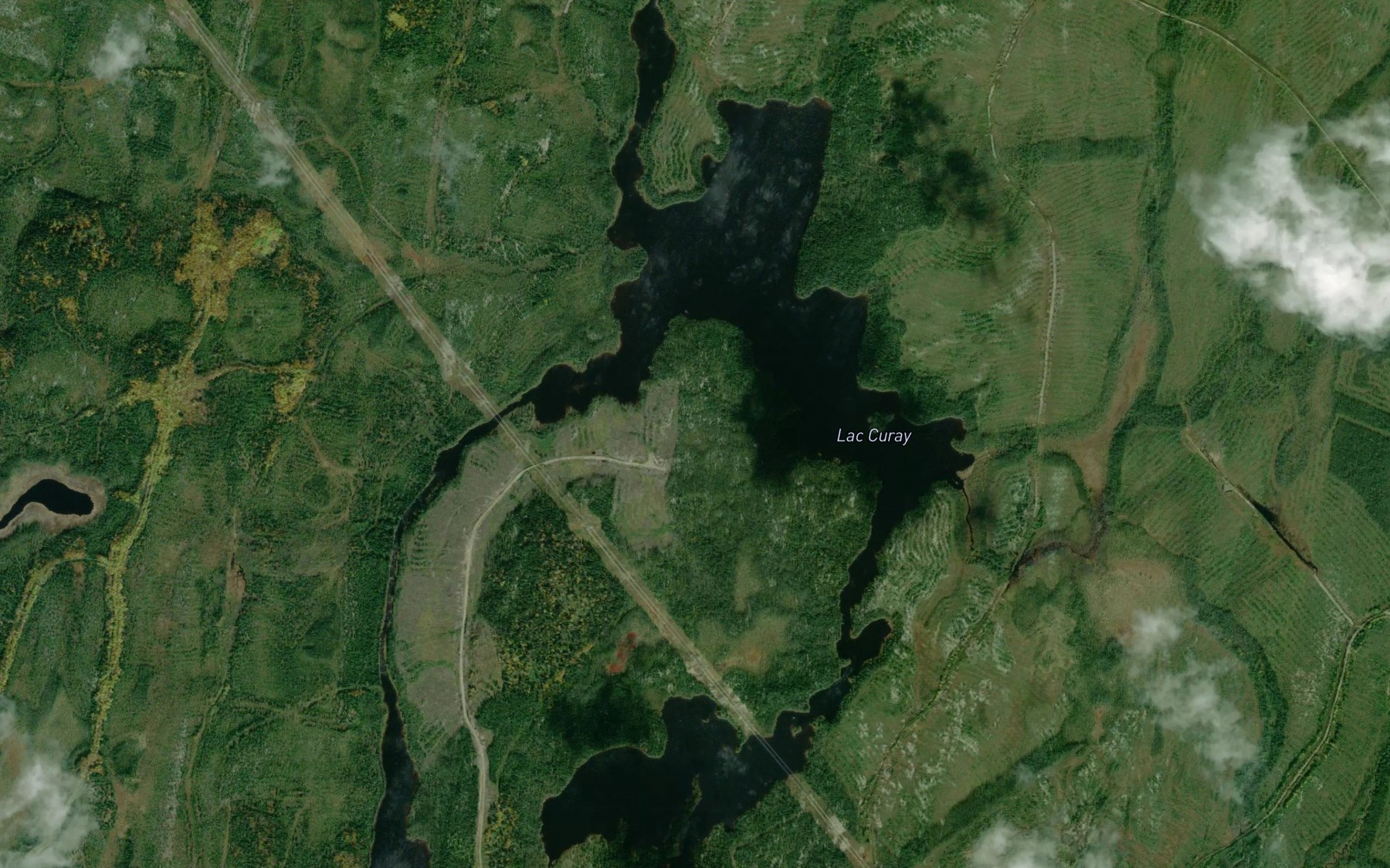 Satellite map of the Lac Curay