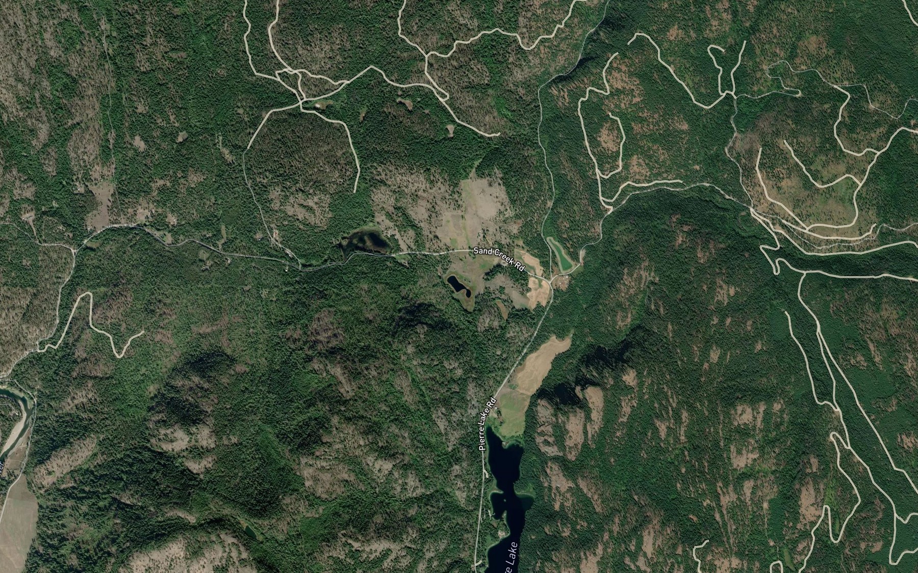 Satellite map of the Gilbert Lake
