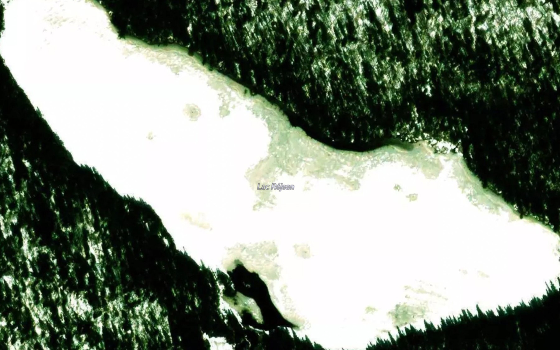 Satellite map of the Lac Rejean