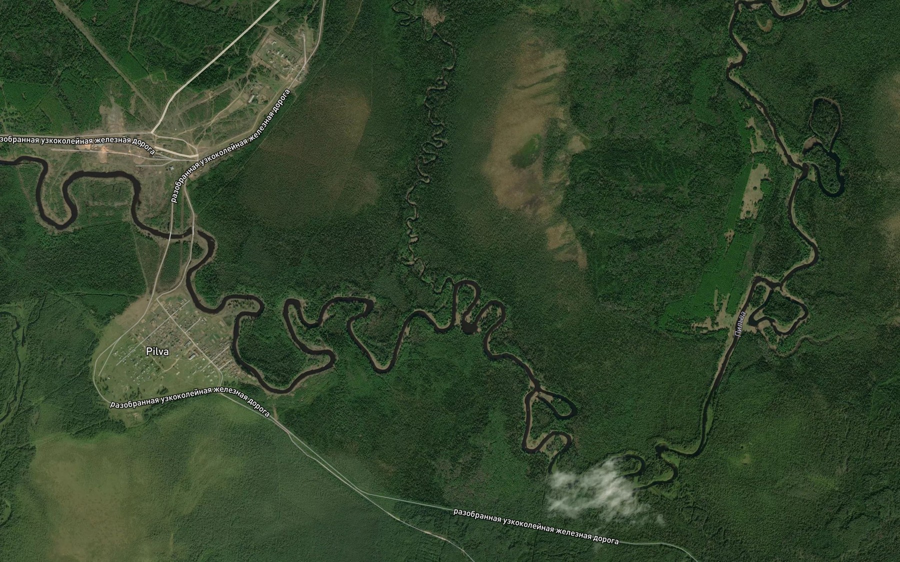 Satellite map of the Pydol