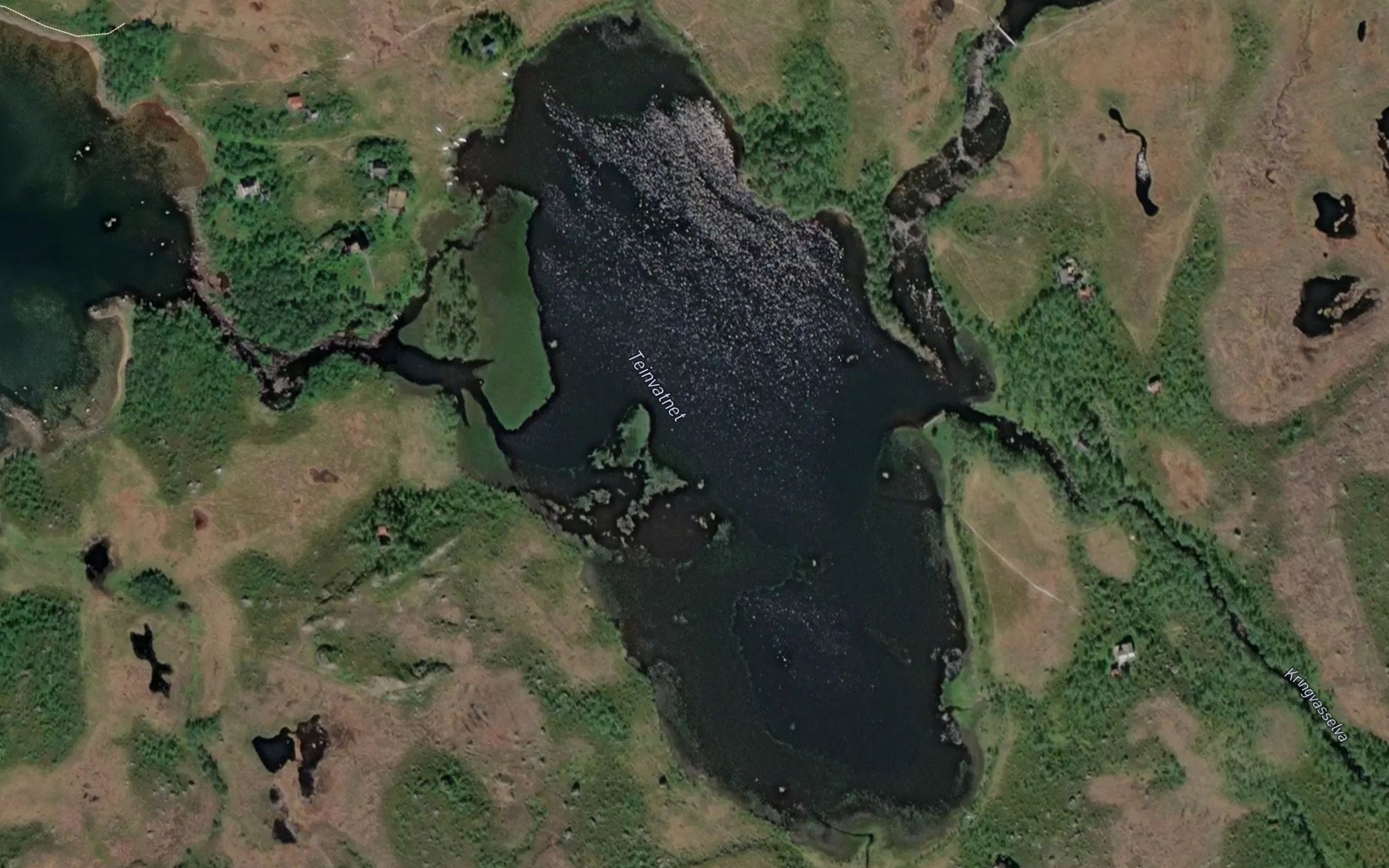 Satellite map of the Teinvatnet