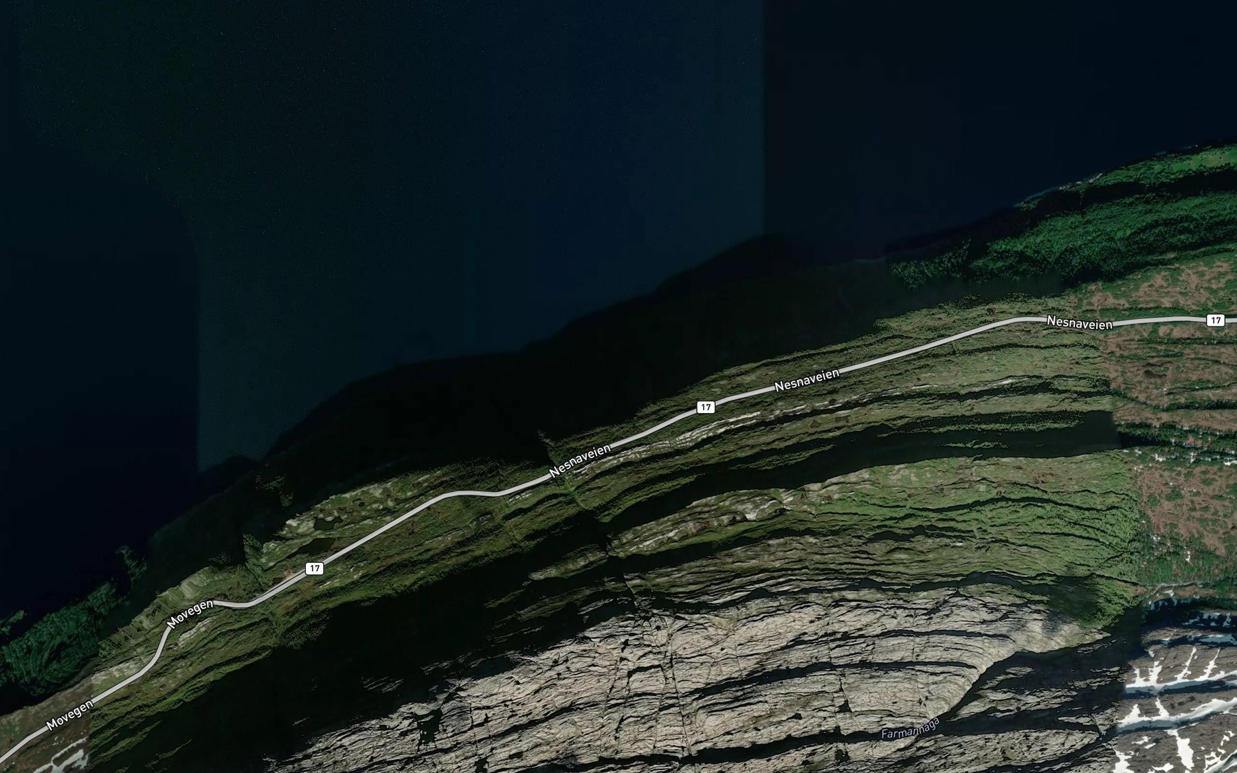 Satellite map of the Inneraga