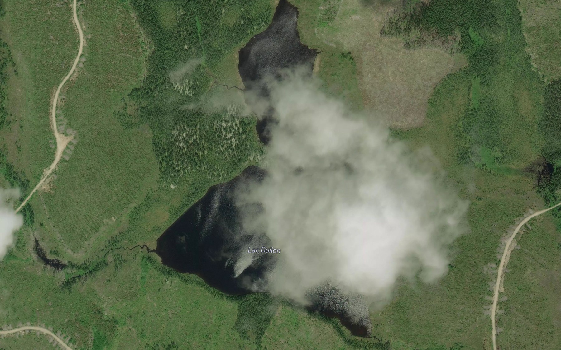 Satellite map of the Lac Guilon