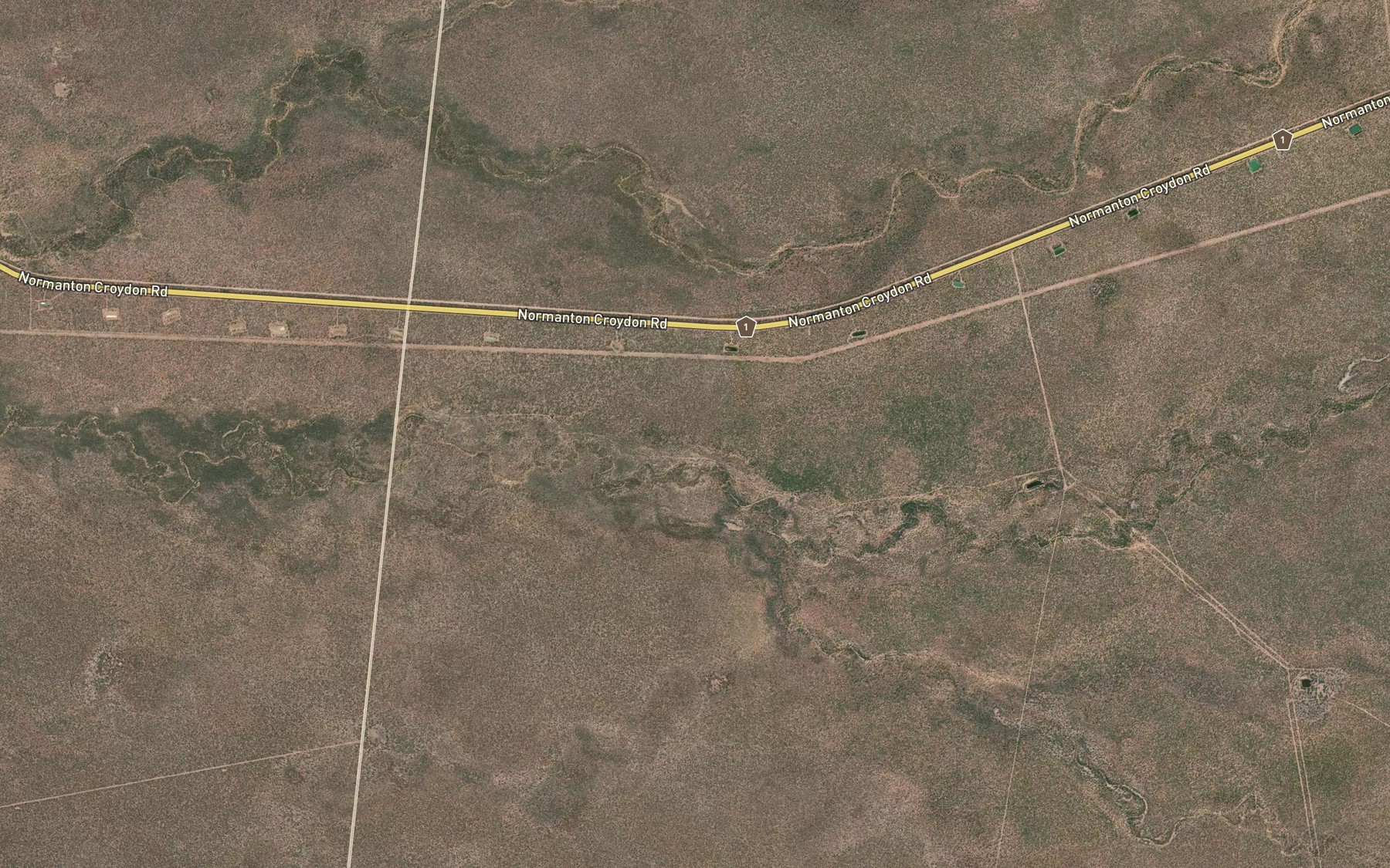 Satellite map of the Ferguson Creek