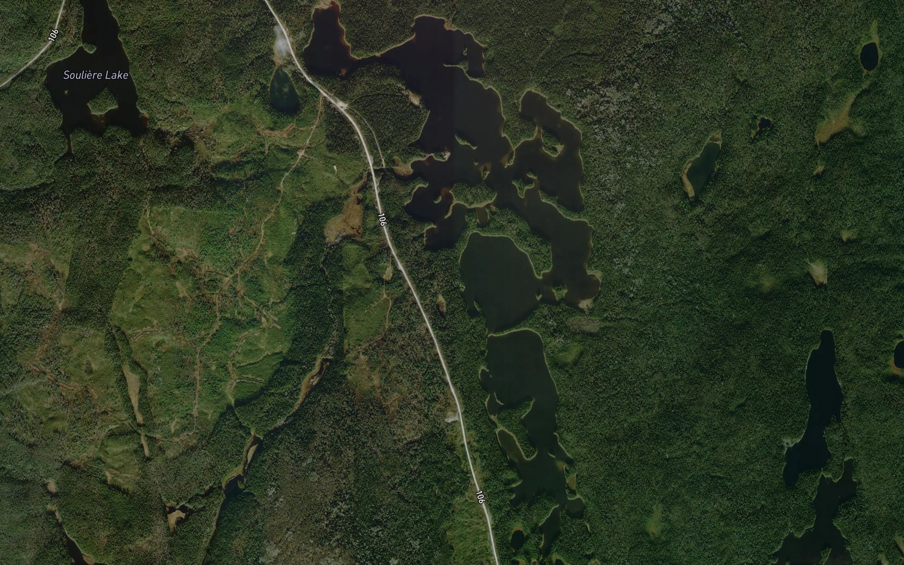 Satellite map of the Katodawa Lake